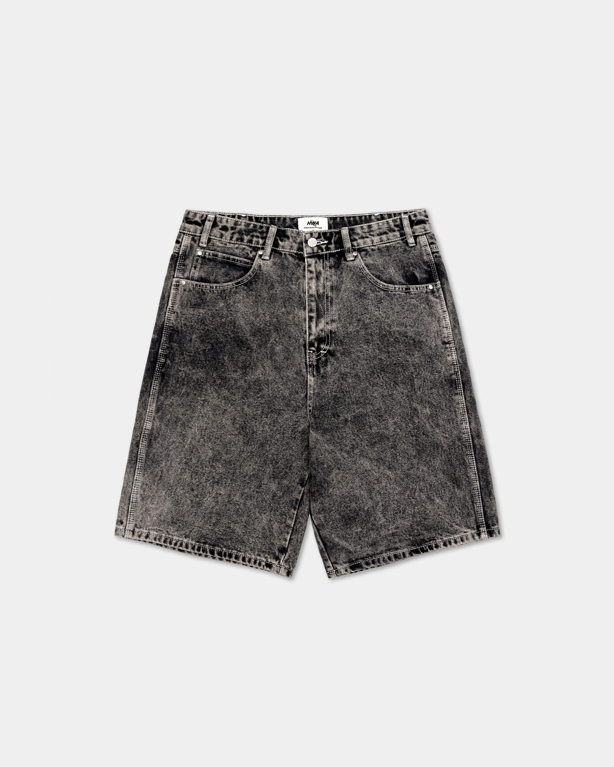 Iconic Baggy Jorts - Washed Black