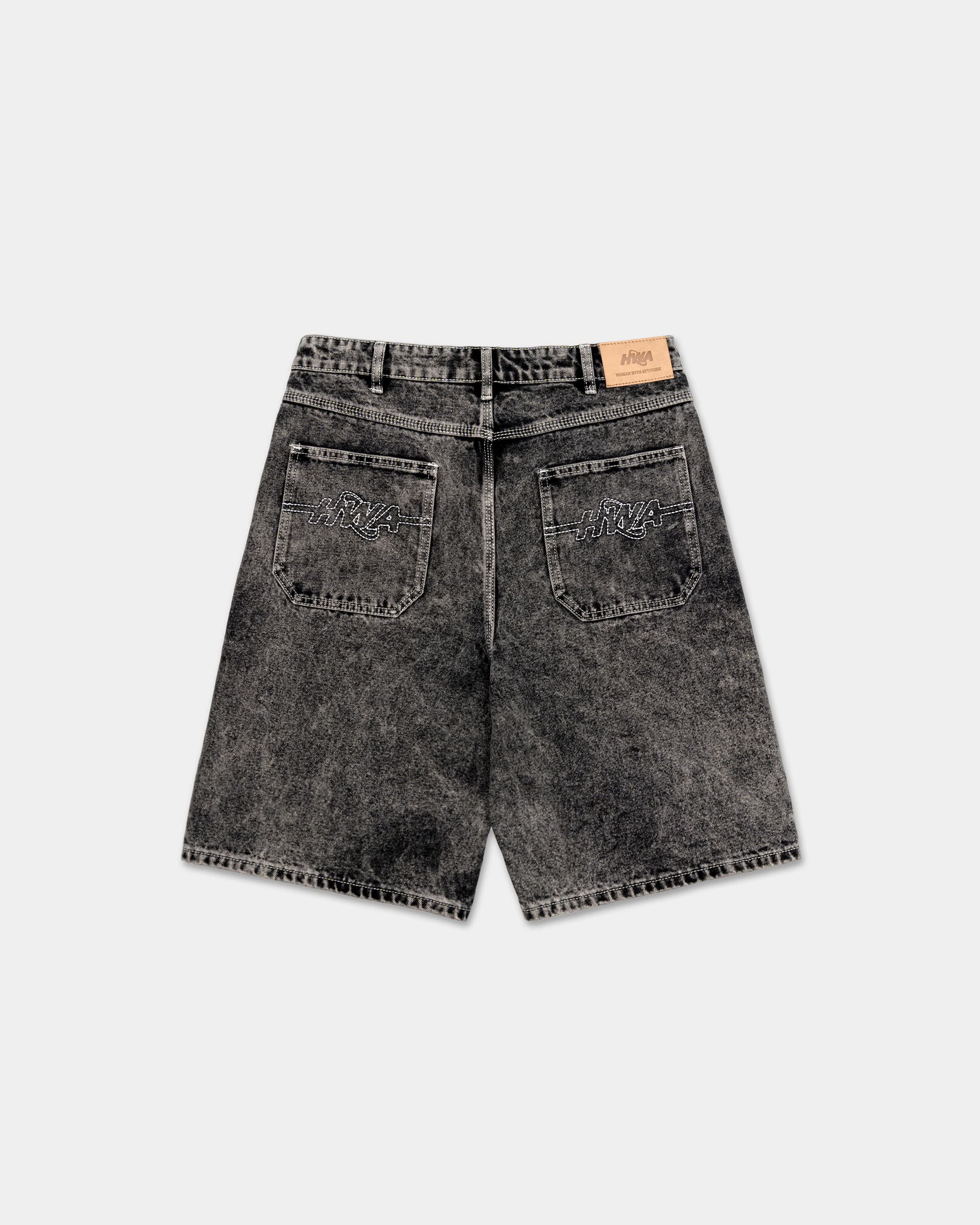 Iconic Baggy Jorts - Washed Black