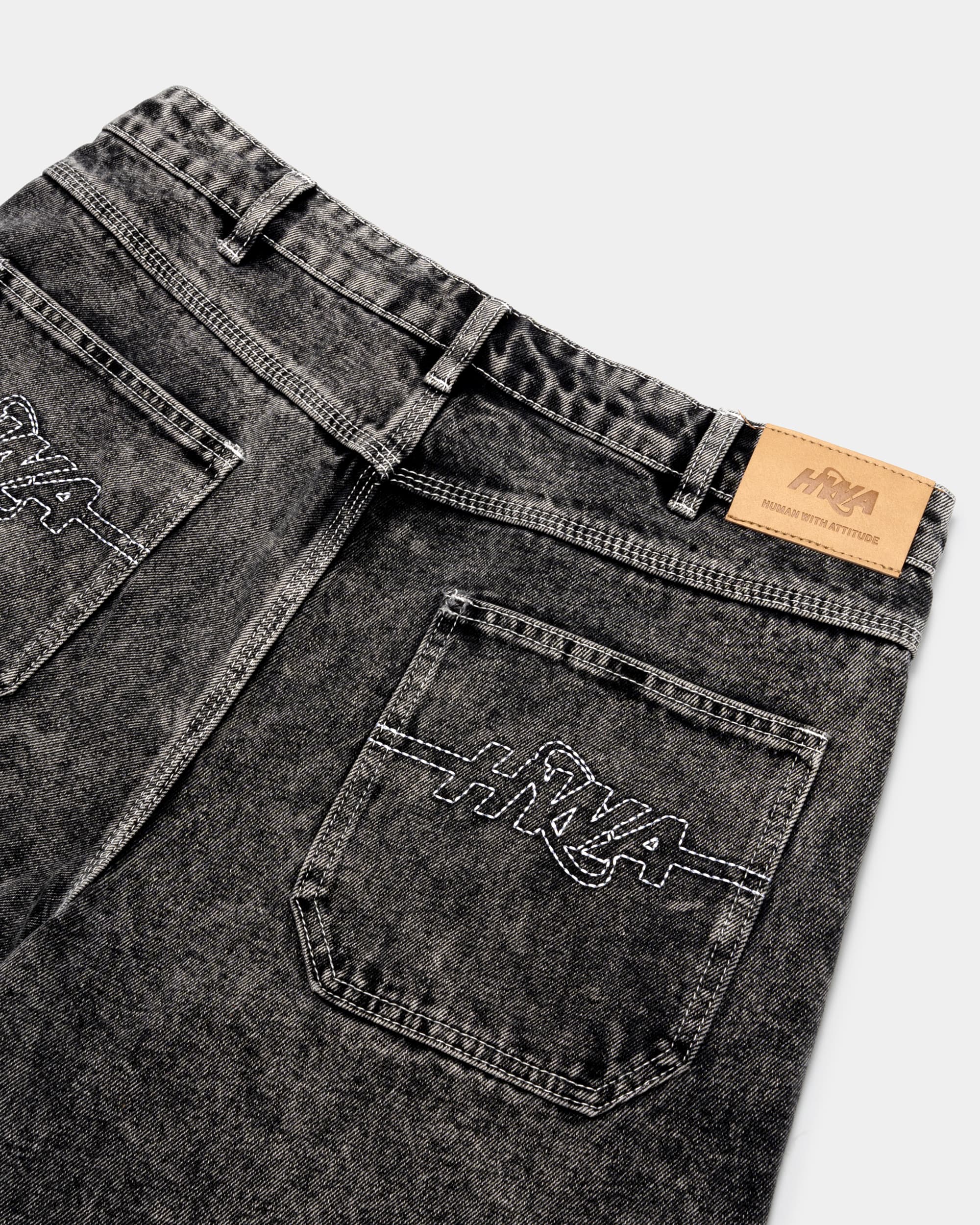 Iconic Baggy Jorts - Washed Black