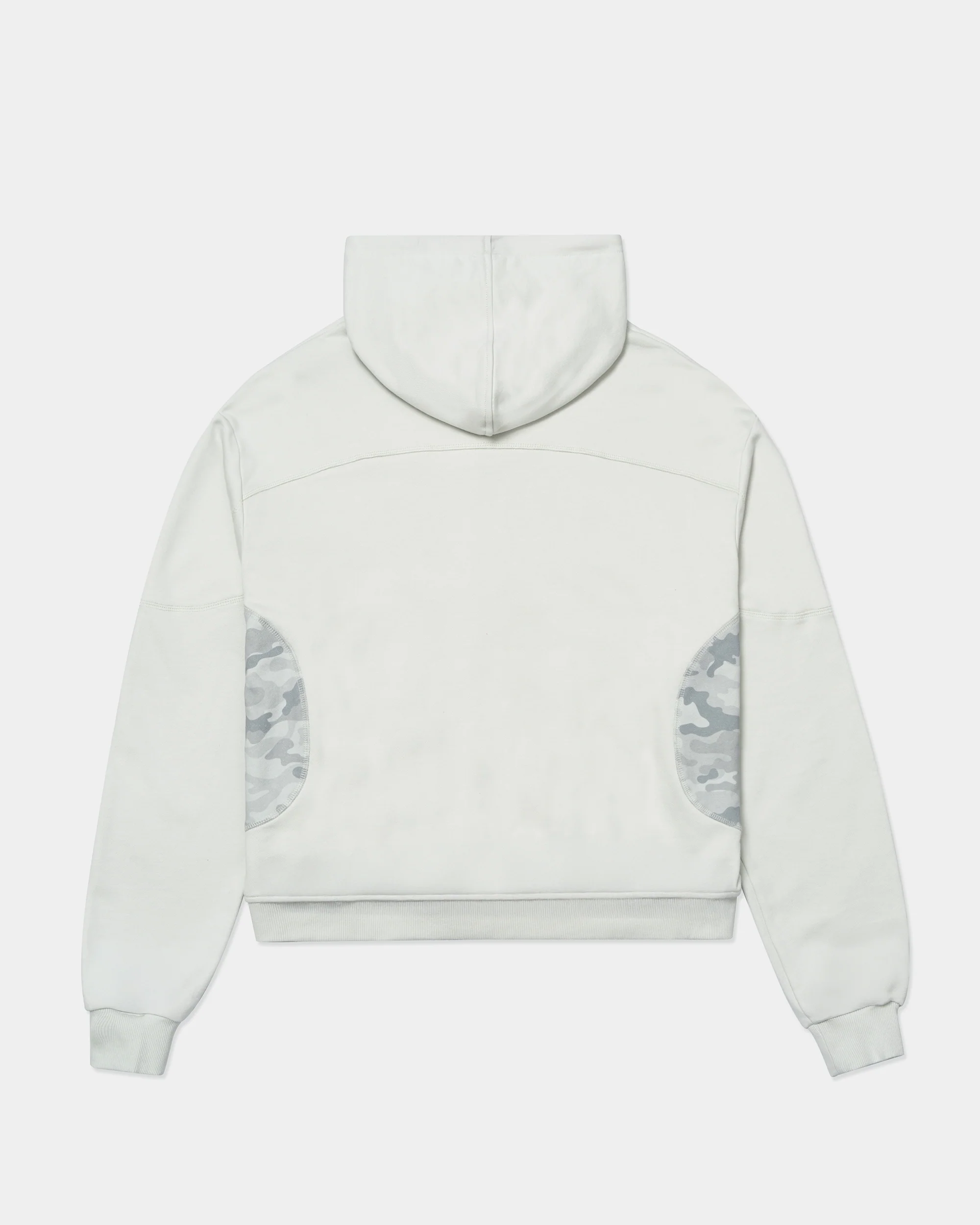CAMO ZIP-UP HOODIE - GREY
