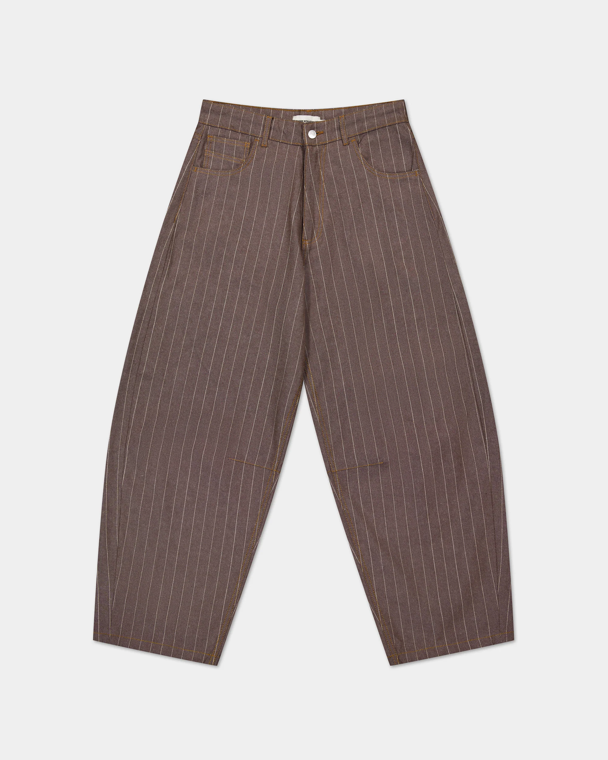 Saiko Pinstripe Jeans - Brown