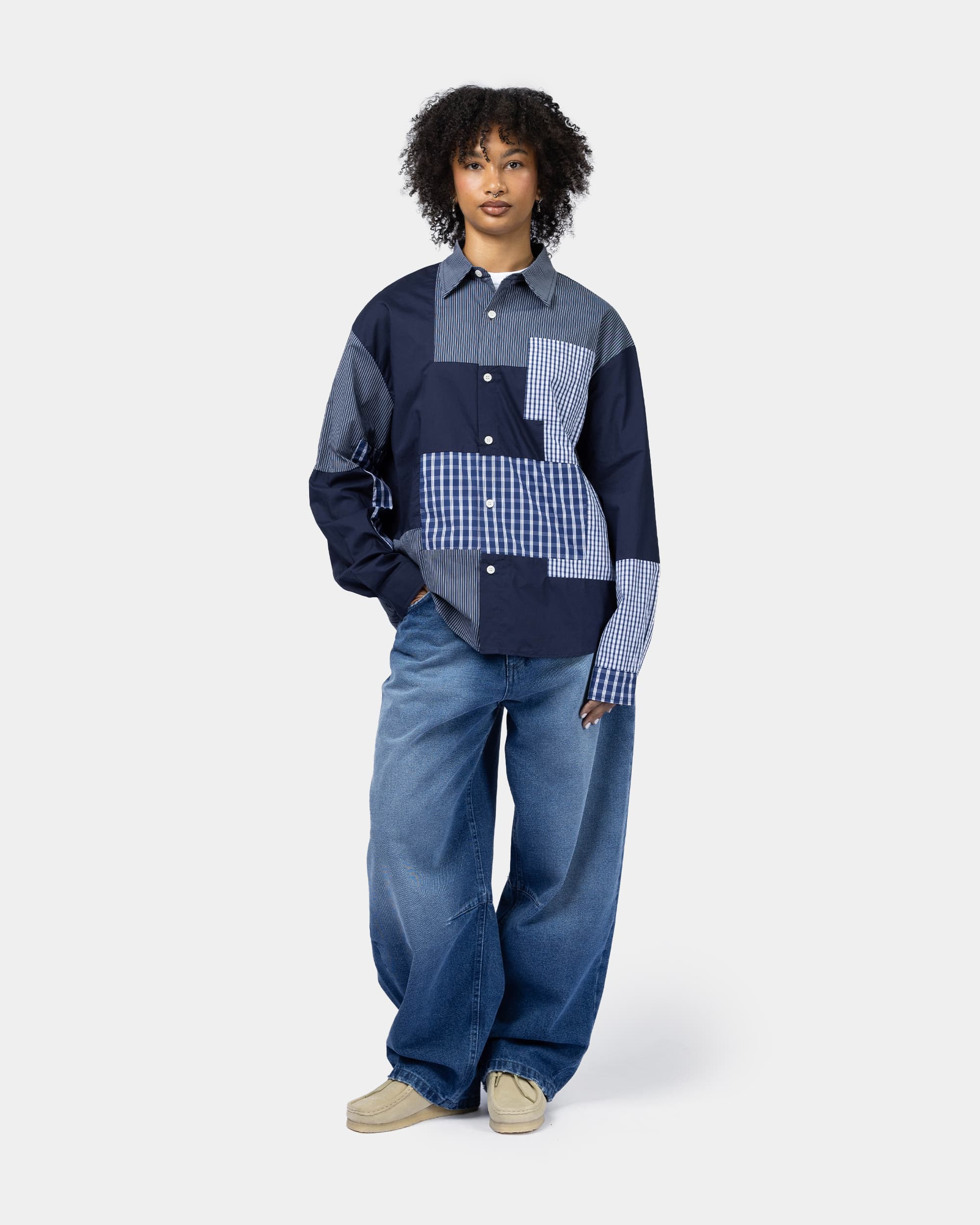 Blueprint long-sleeved shirt