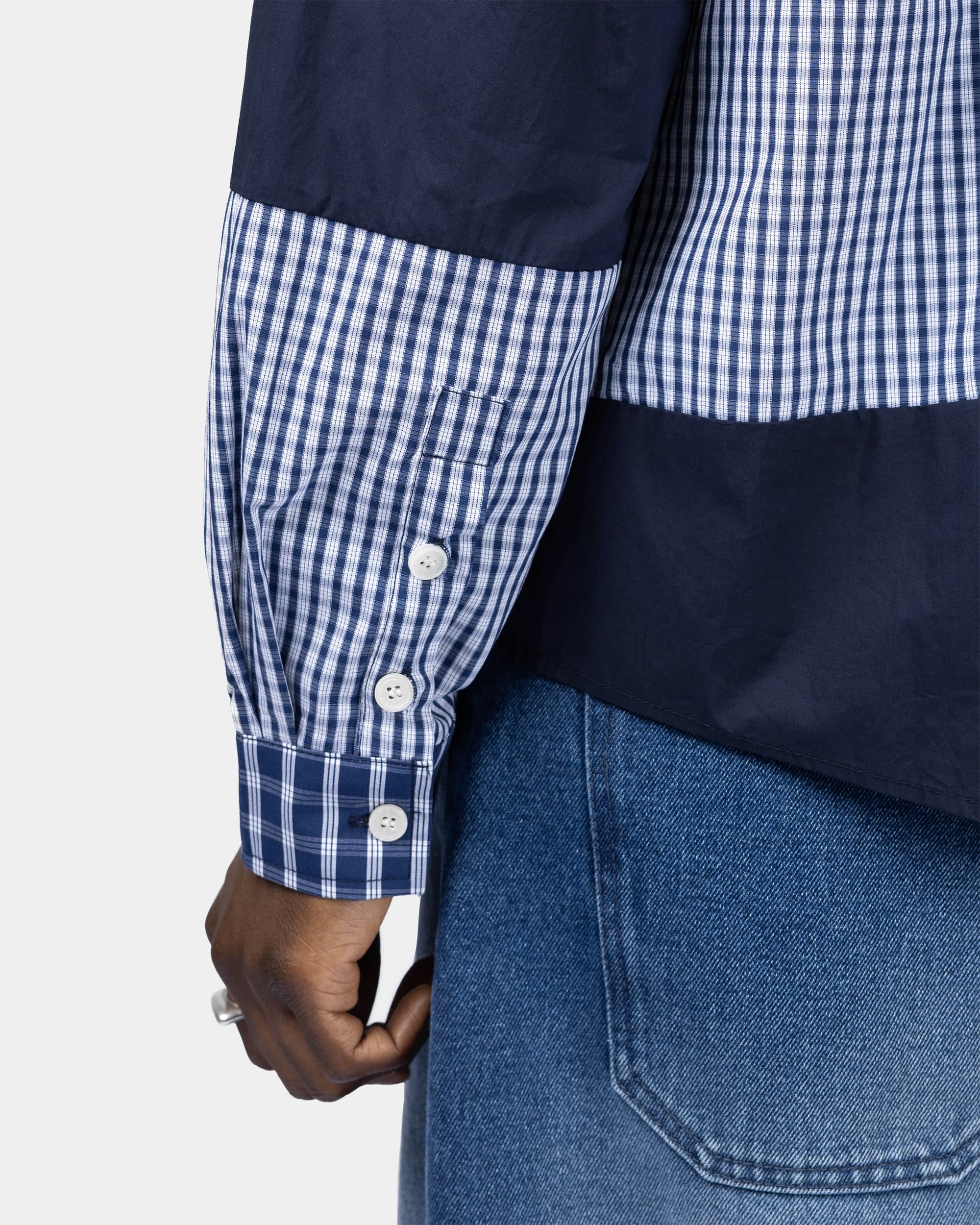 Blueprint long-sleeved shirt