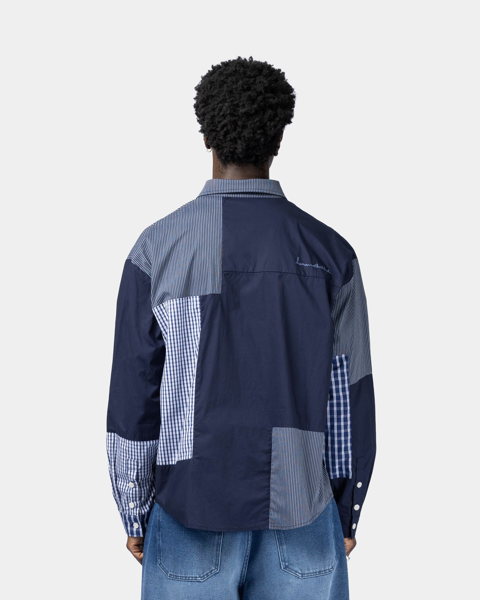 Blueprint long-sleeved shirt