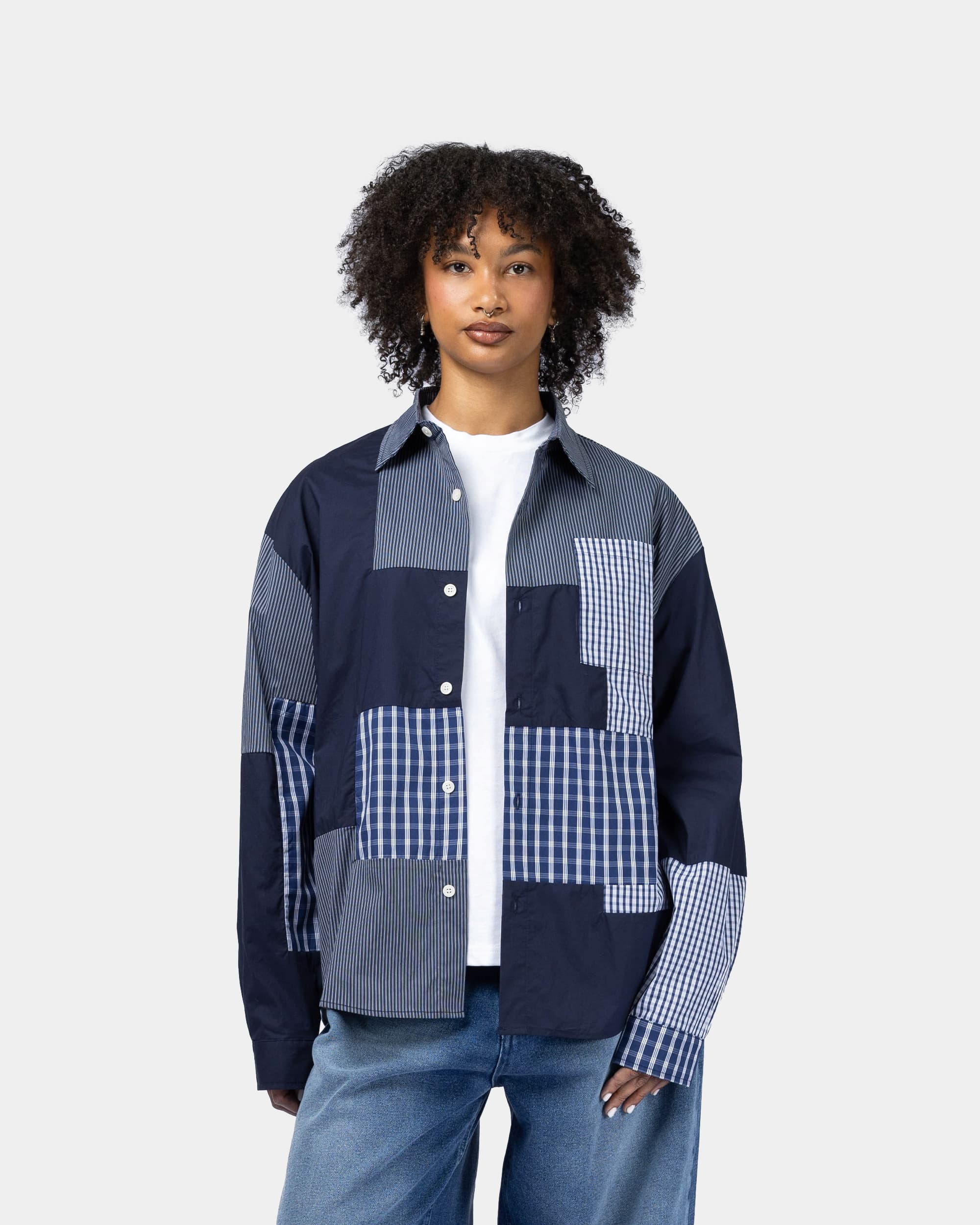 Blueprint long-sleeved shirt
