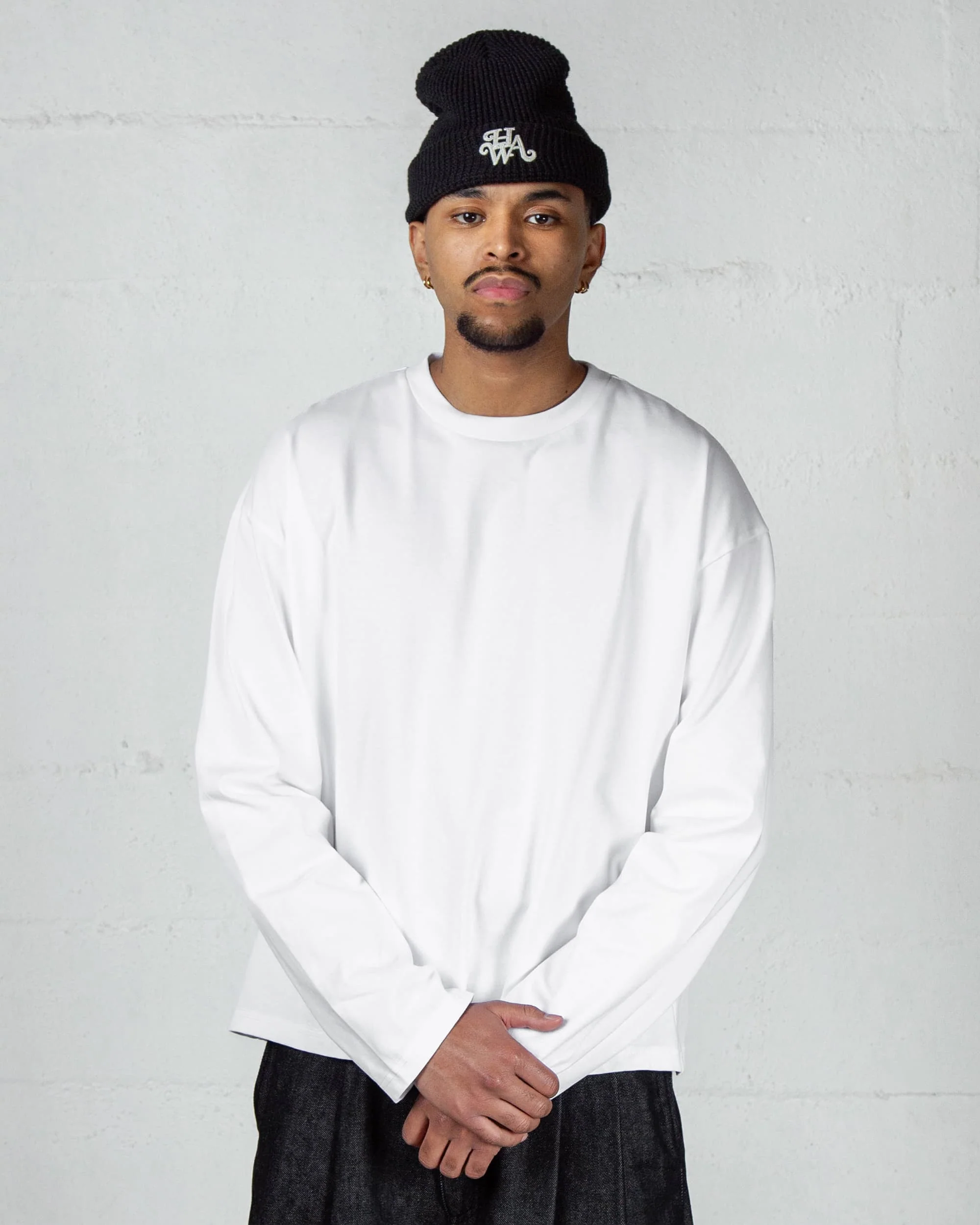 Monogram Beanie - Black