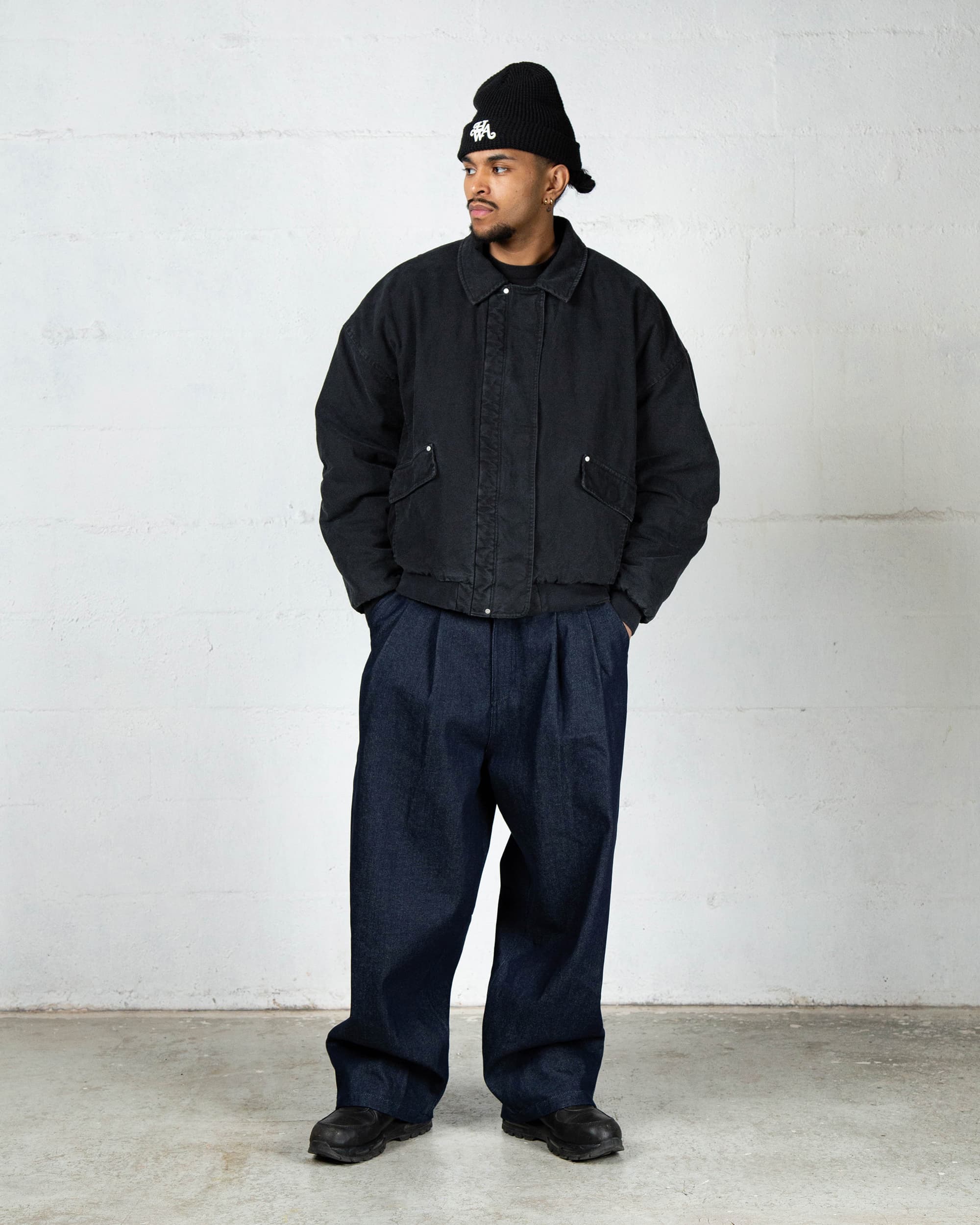 Magnetic Bomber Jacket - Black