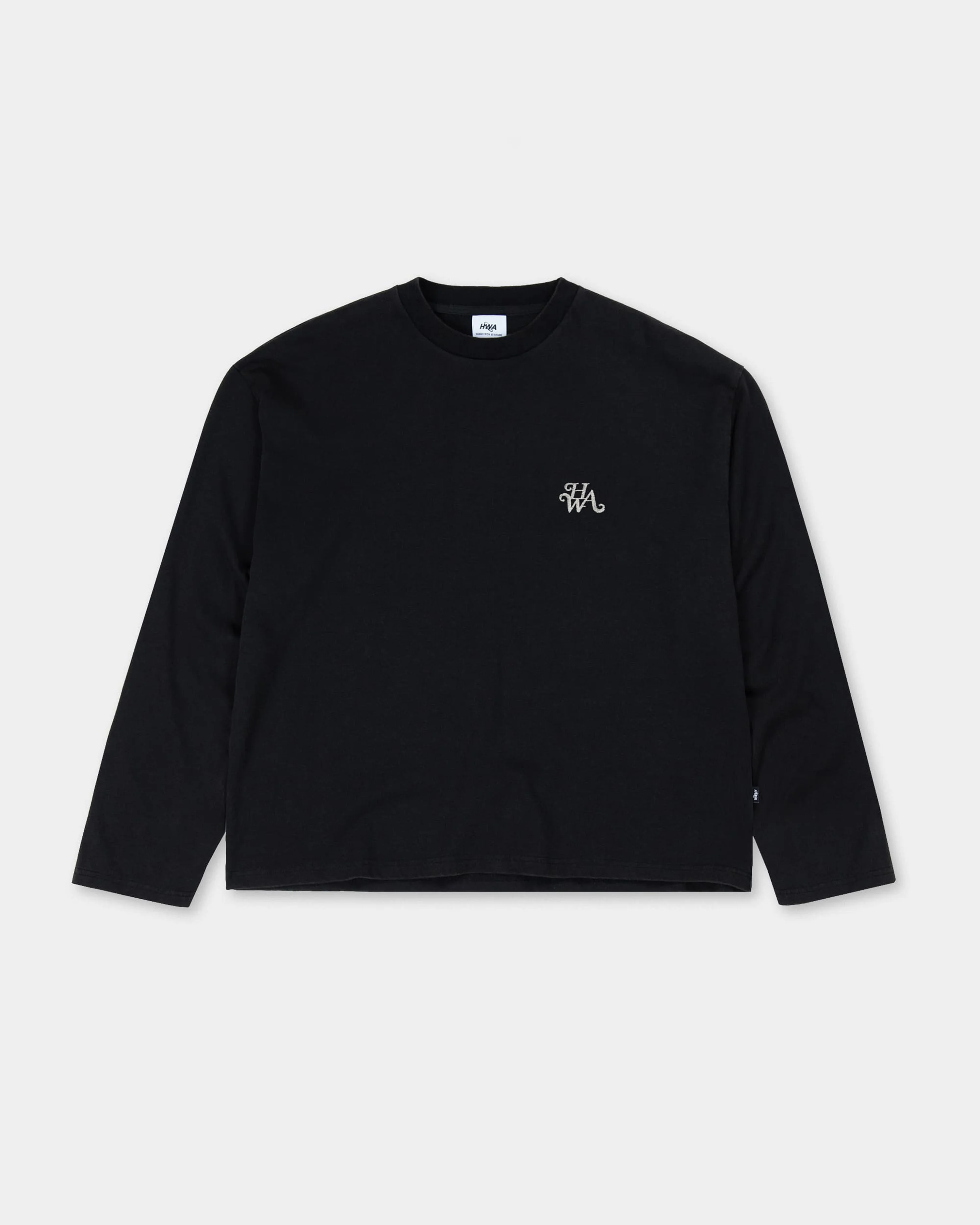 Monogram long-sleeved T-shirt - Black