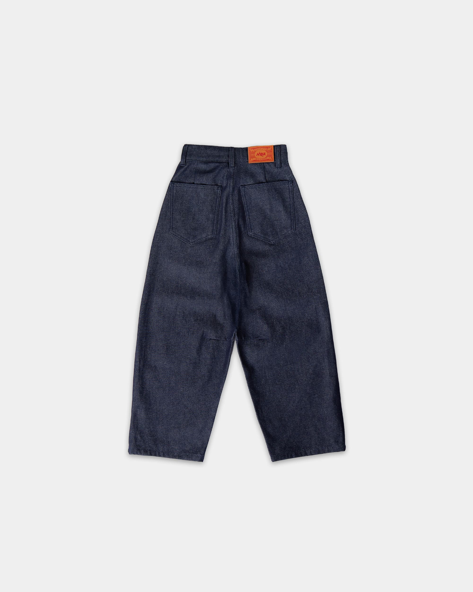 Kids' Pleated Onigiri Jeans - Indigo
