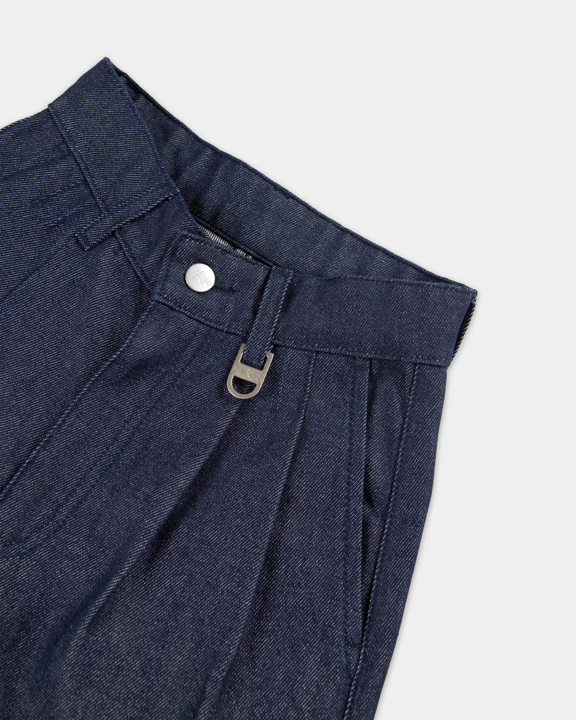 Kids' Pleated Onigiri Jeans - Indigo