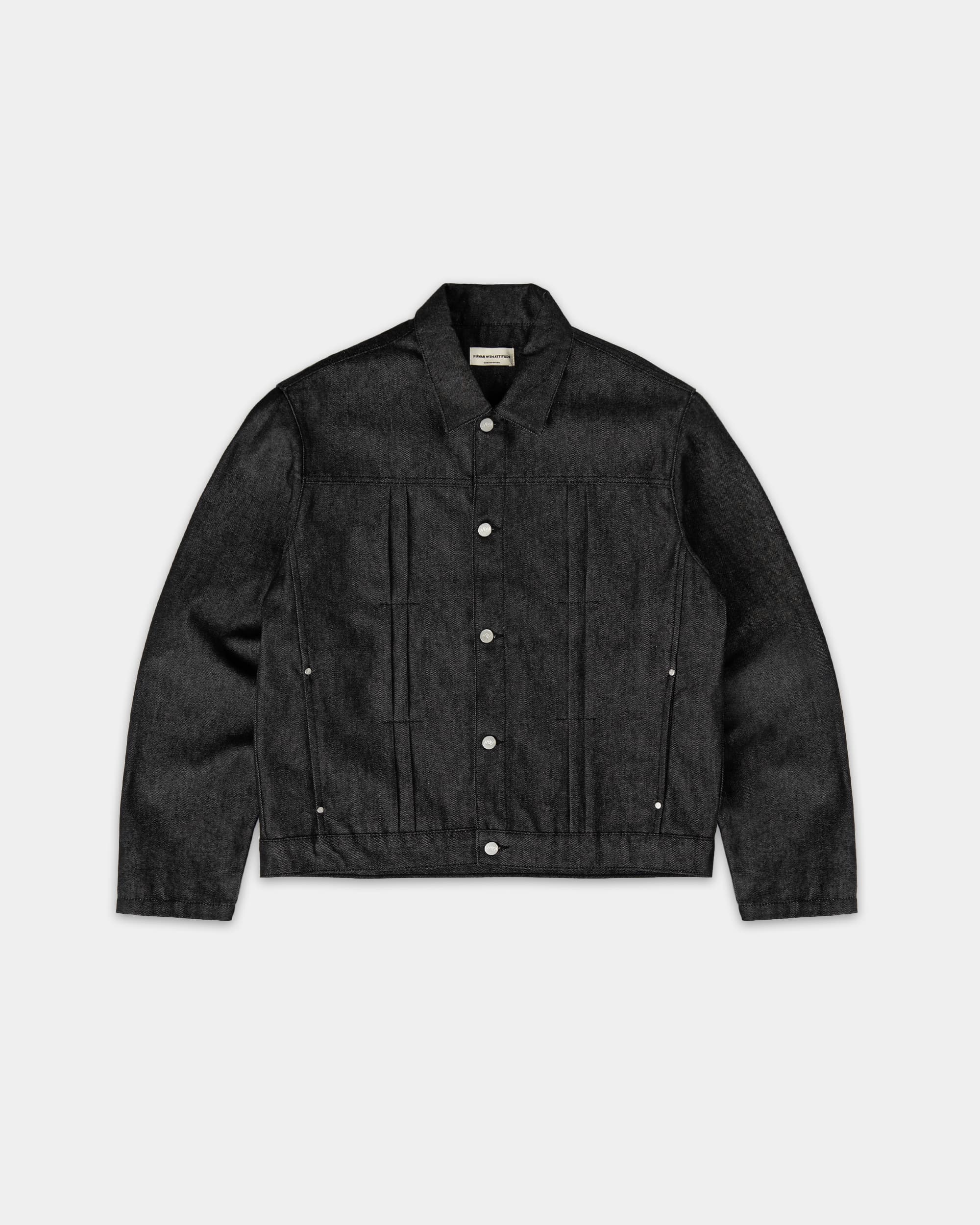 Onigiri Denim Jacket - Raw Black