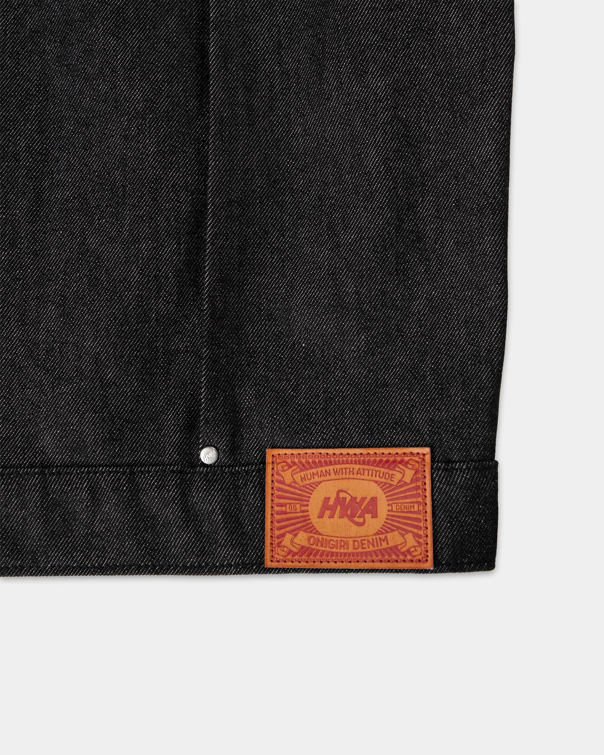 Onigiri Denim Jacket - Raw Black