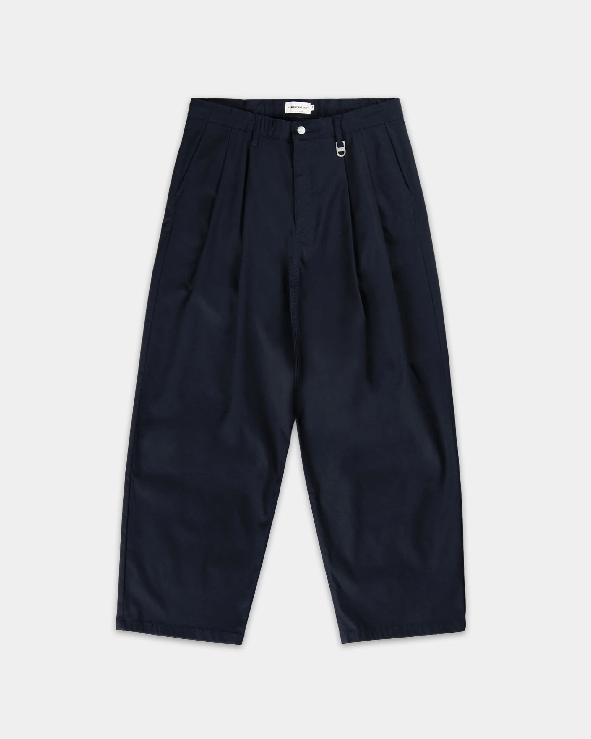Pleated Onigiri Trousers - Navy