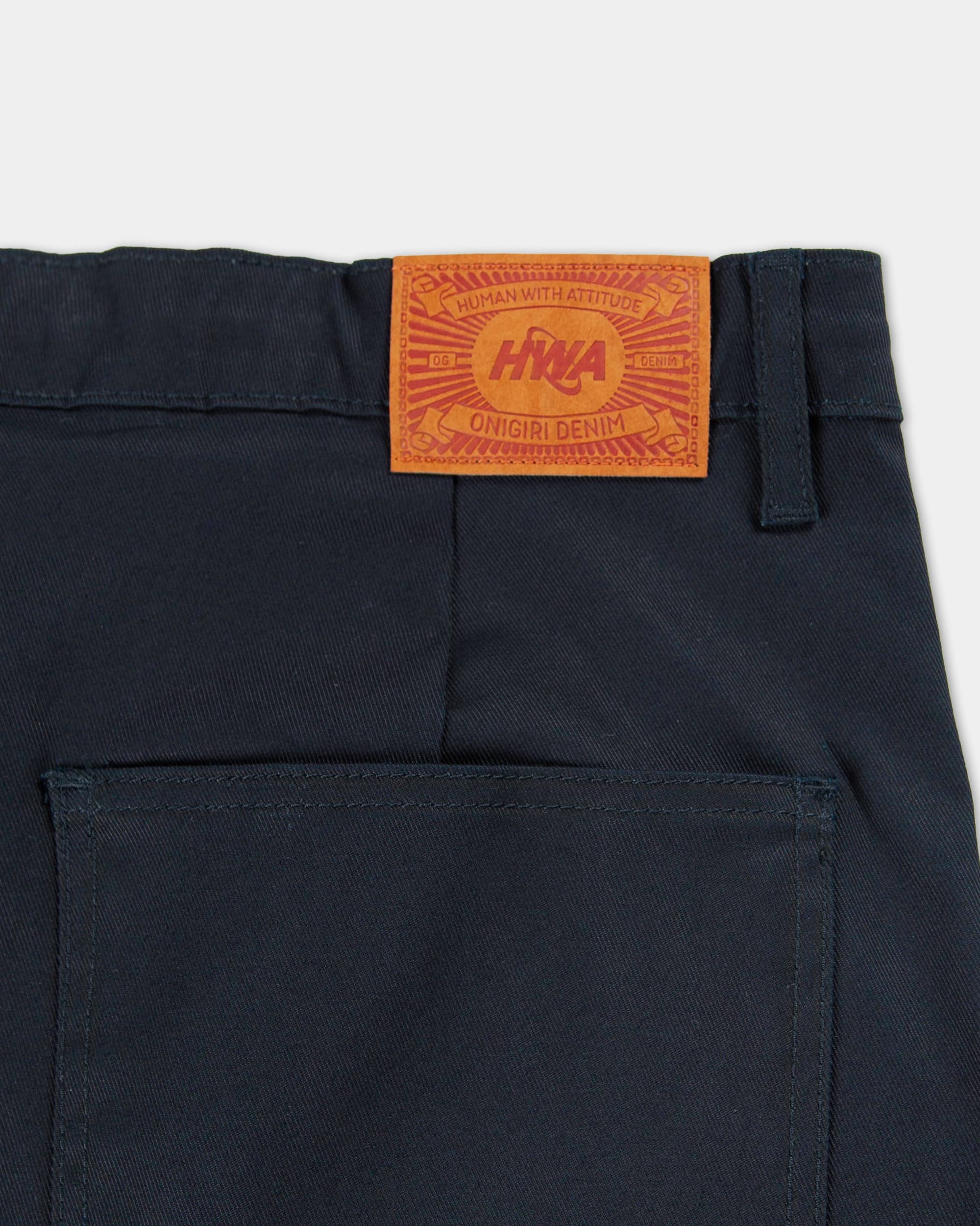 Pleated Onigiri Trousers - Navy
