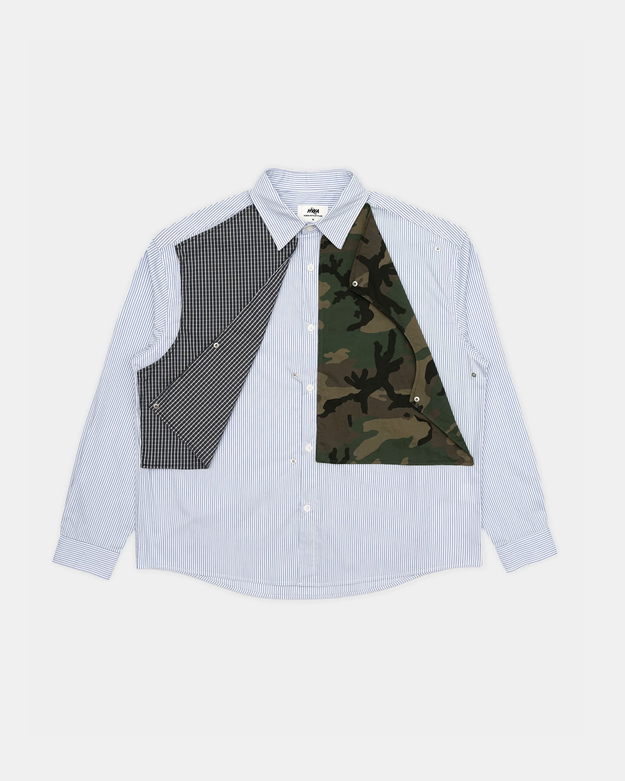 Removable Panel Shirt - Camo / Check