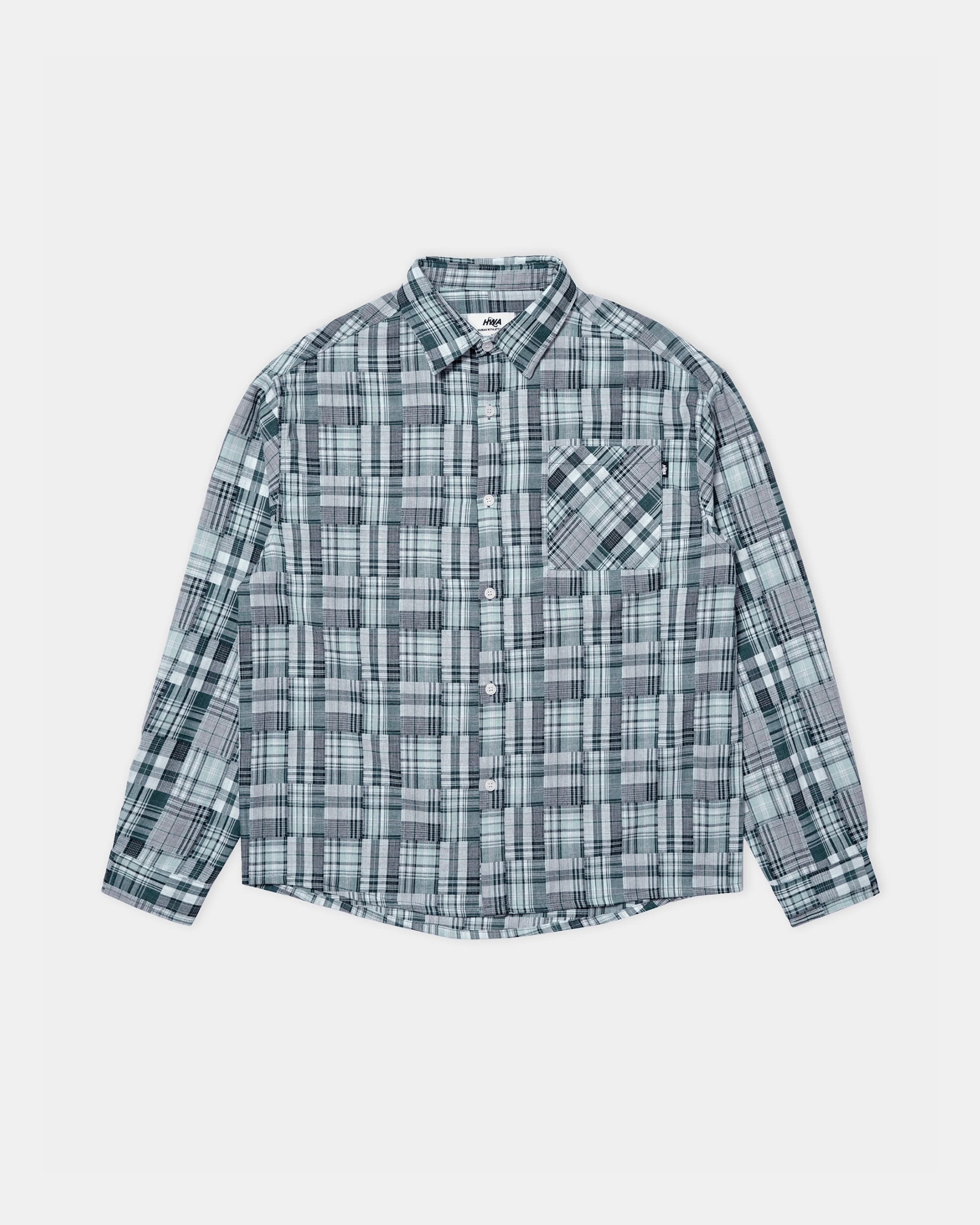Patchwork Long-Sleeved Shirt