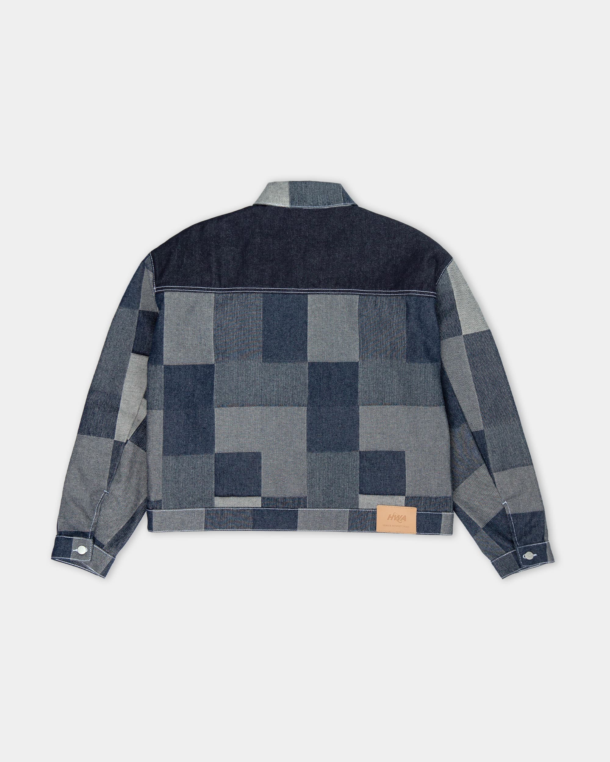 Patchwork Denim Jacket - Indigo