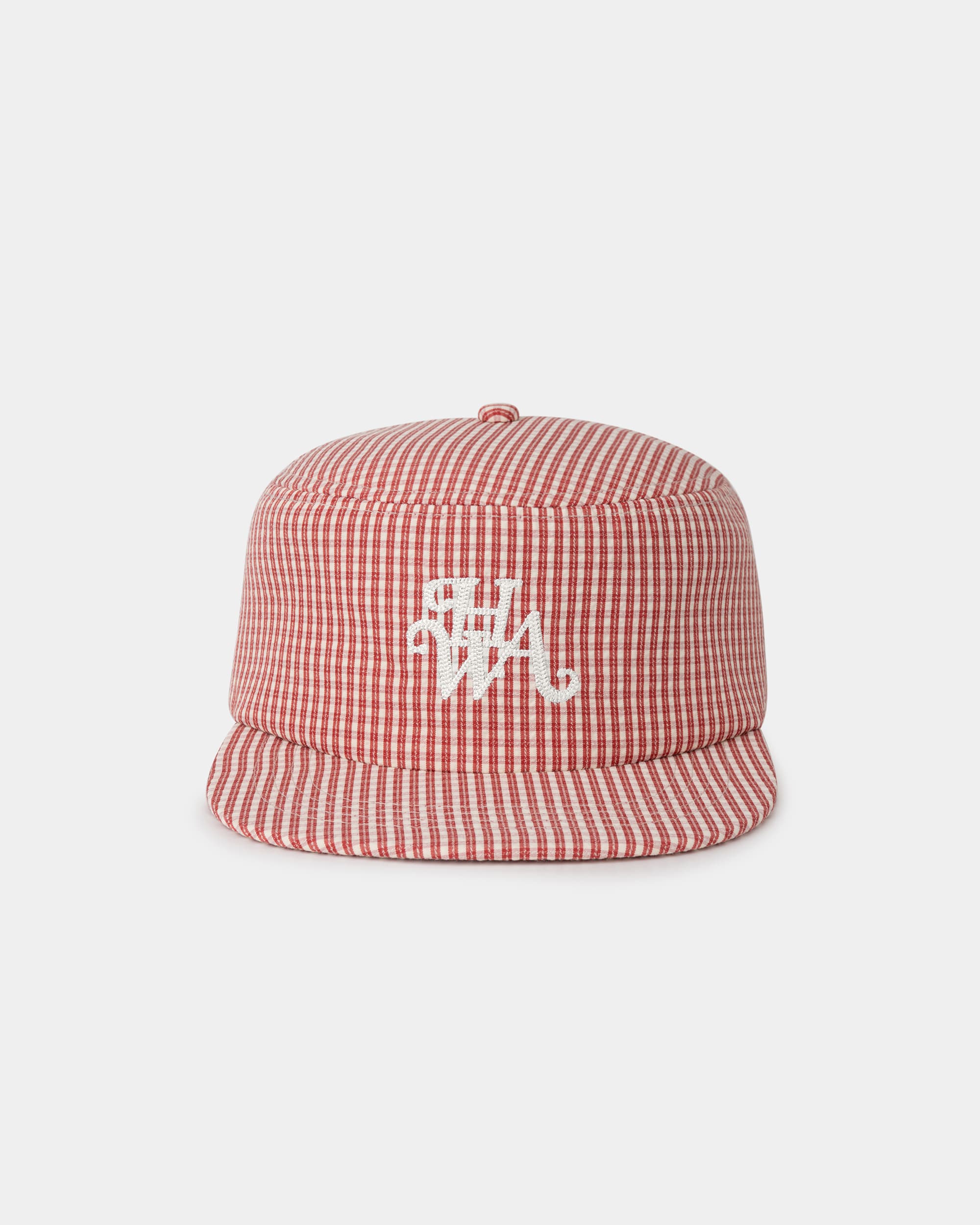 Monogram Pillbox Cap - Plaid