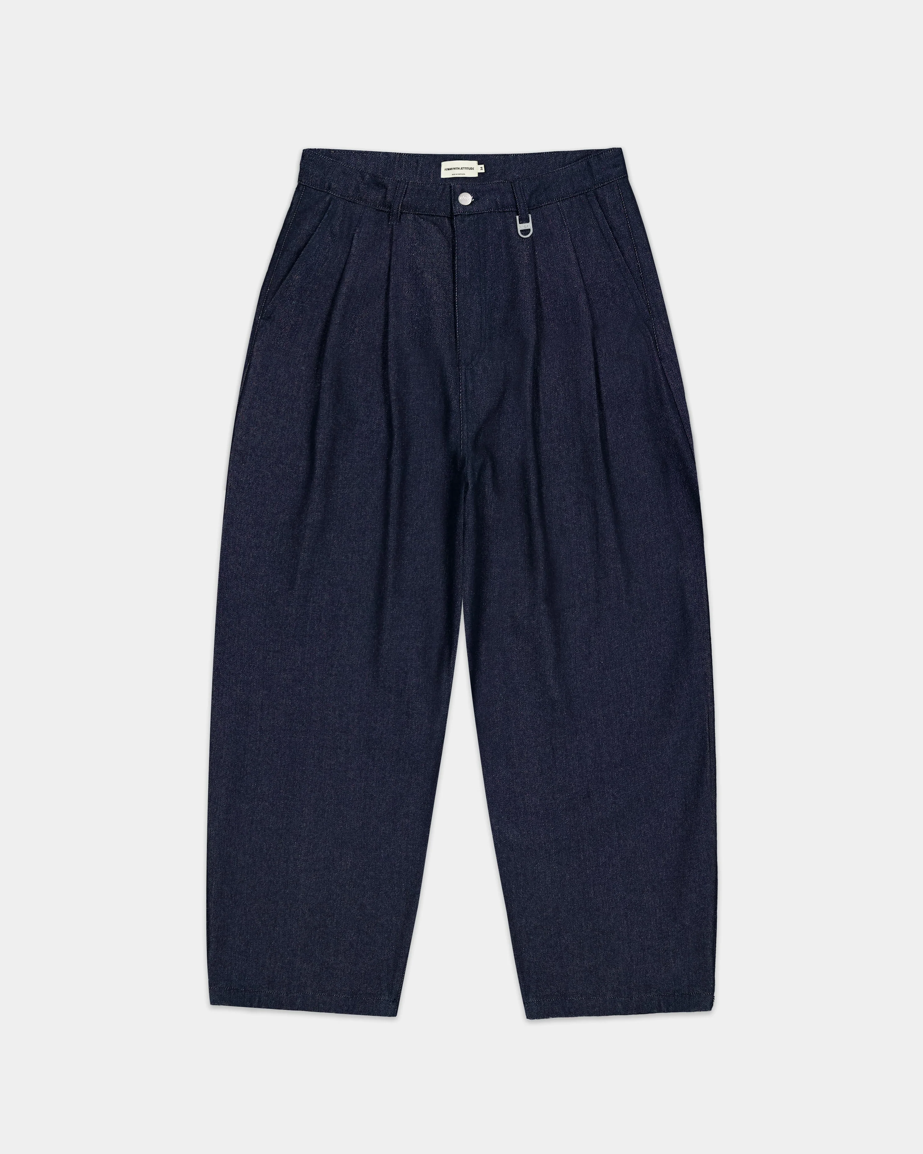Pleated Onigiri Jeans - Indigo