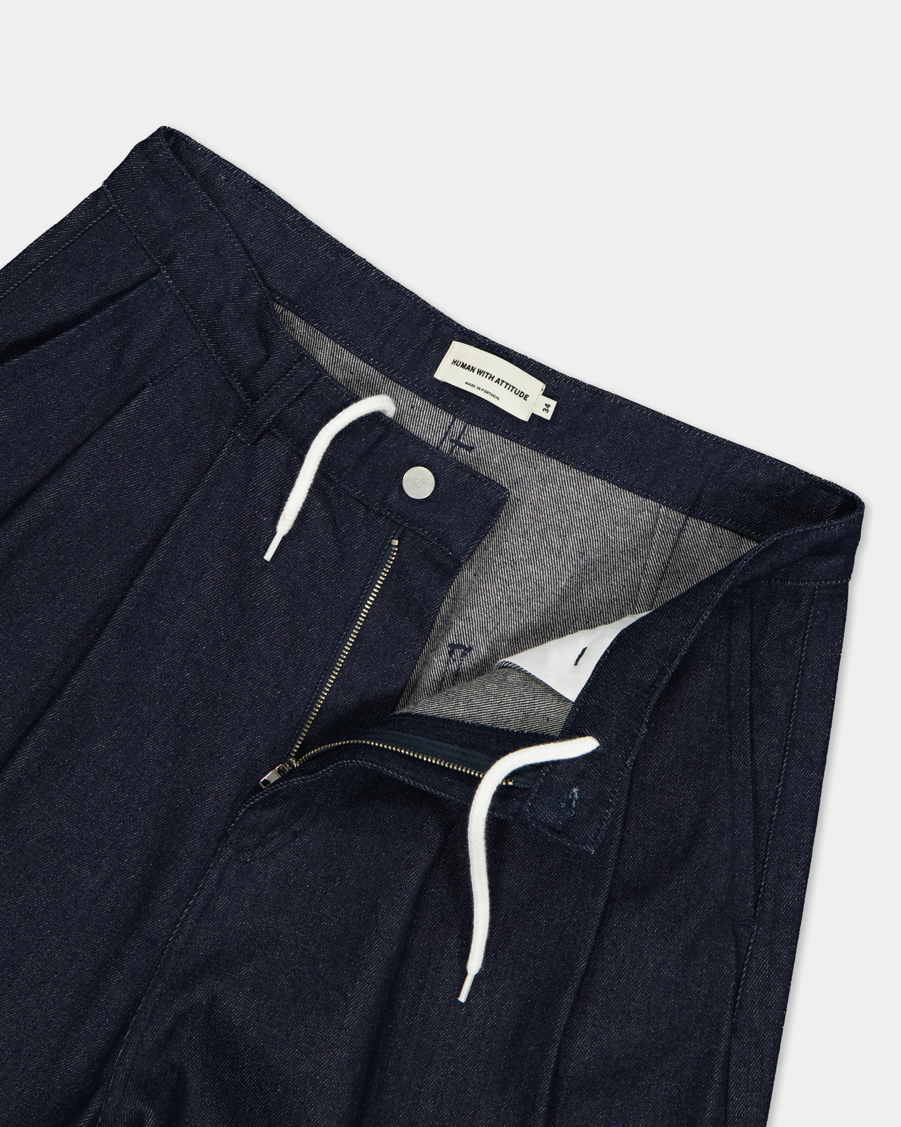 Pleated Onigiri Jeans - Indigo