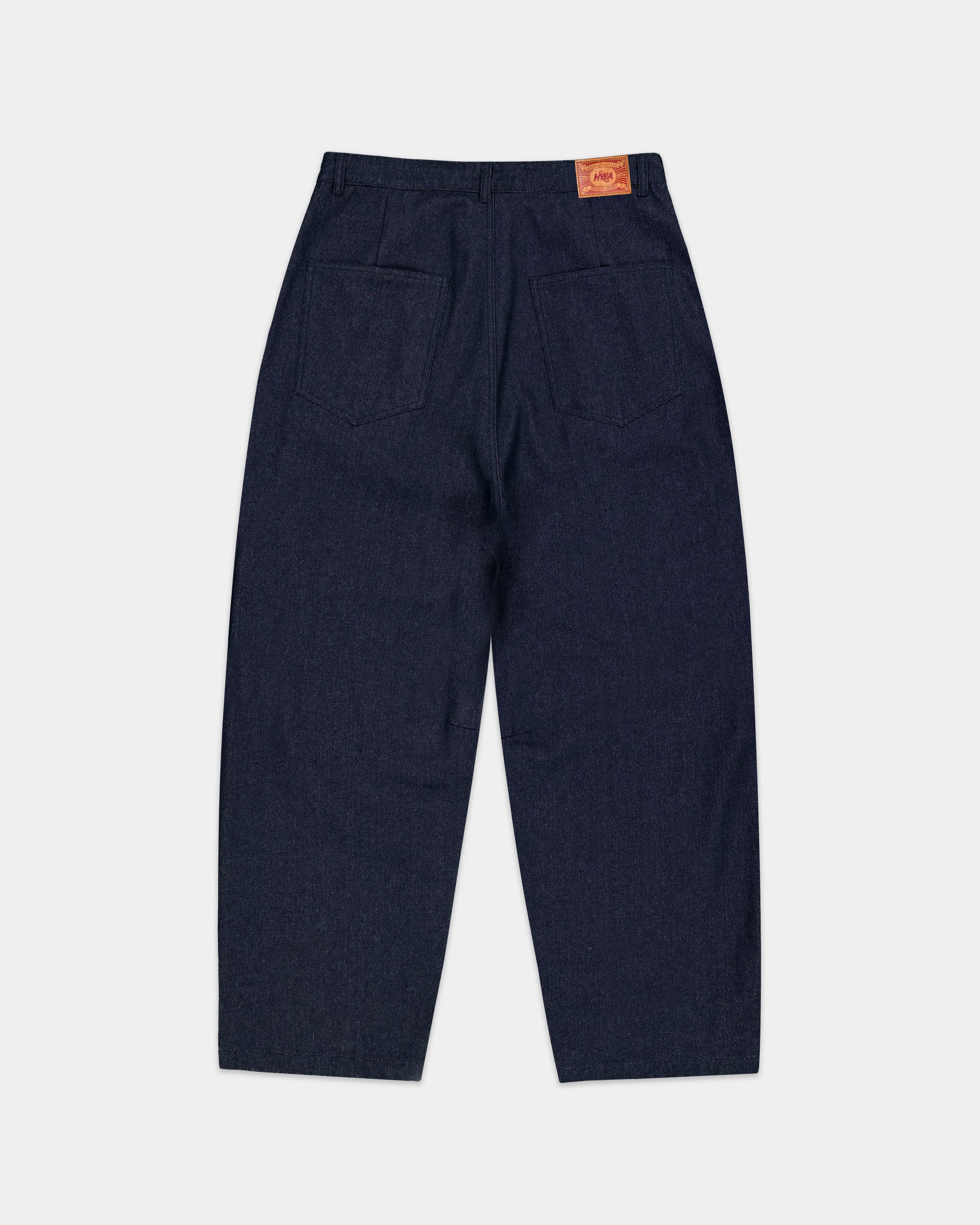 Pleated Onigiri Jeans - Indigo
