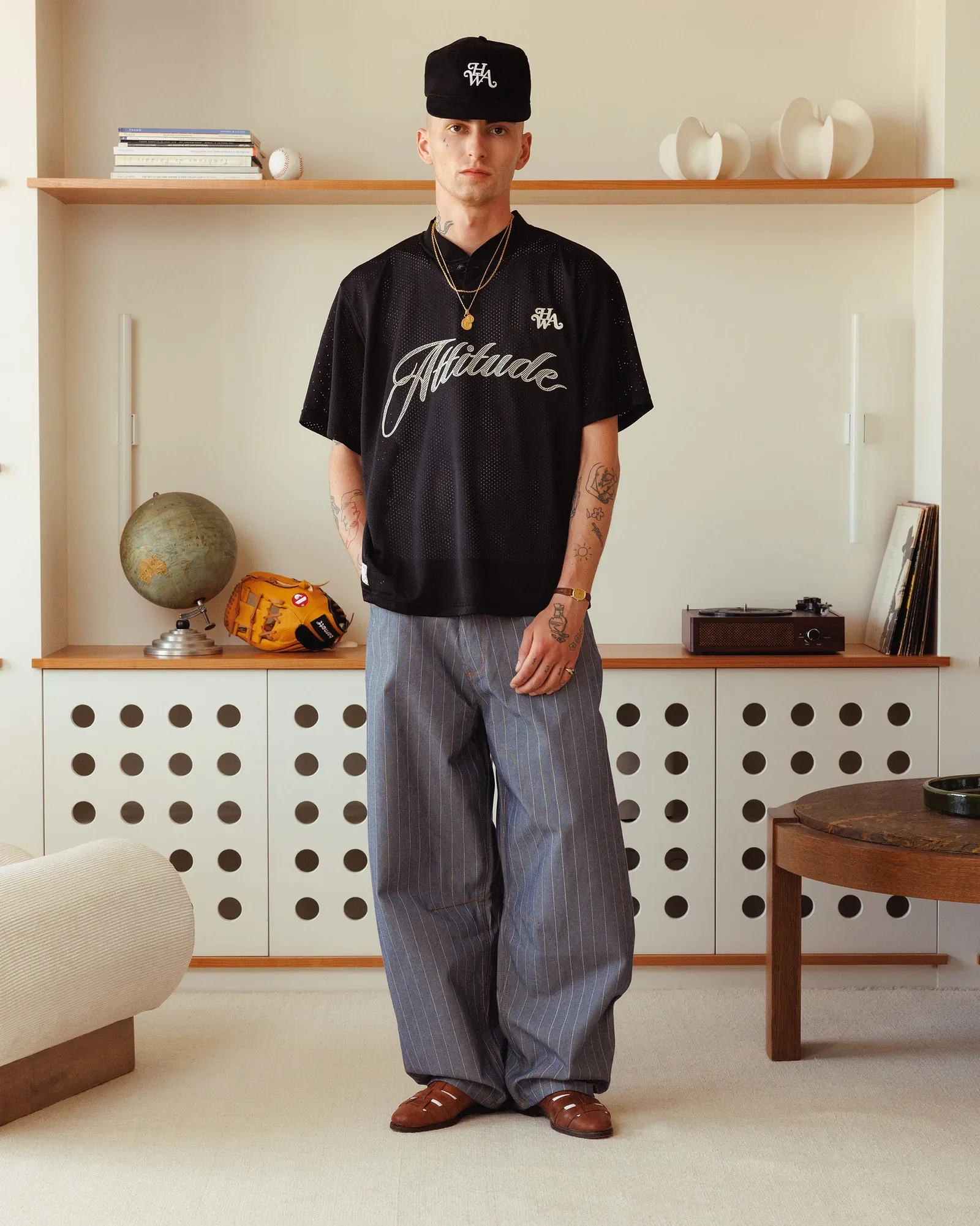 Pillbox Monogram Cap - Black
