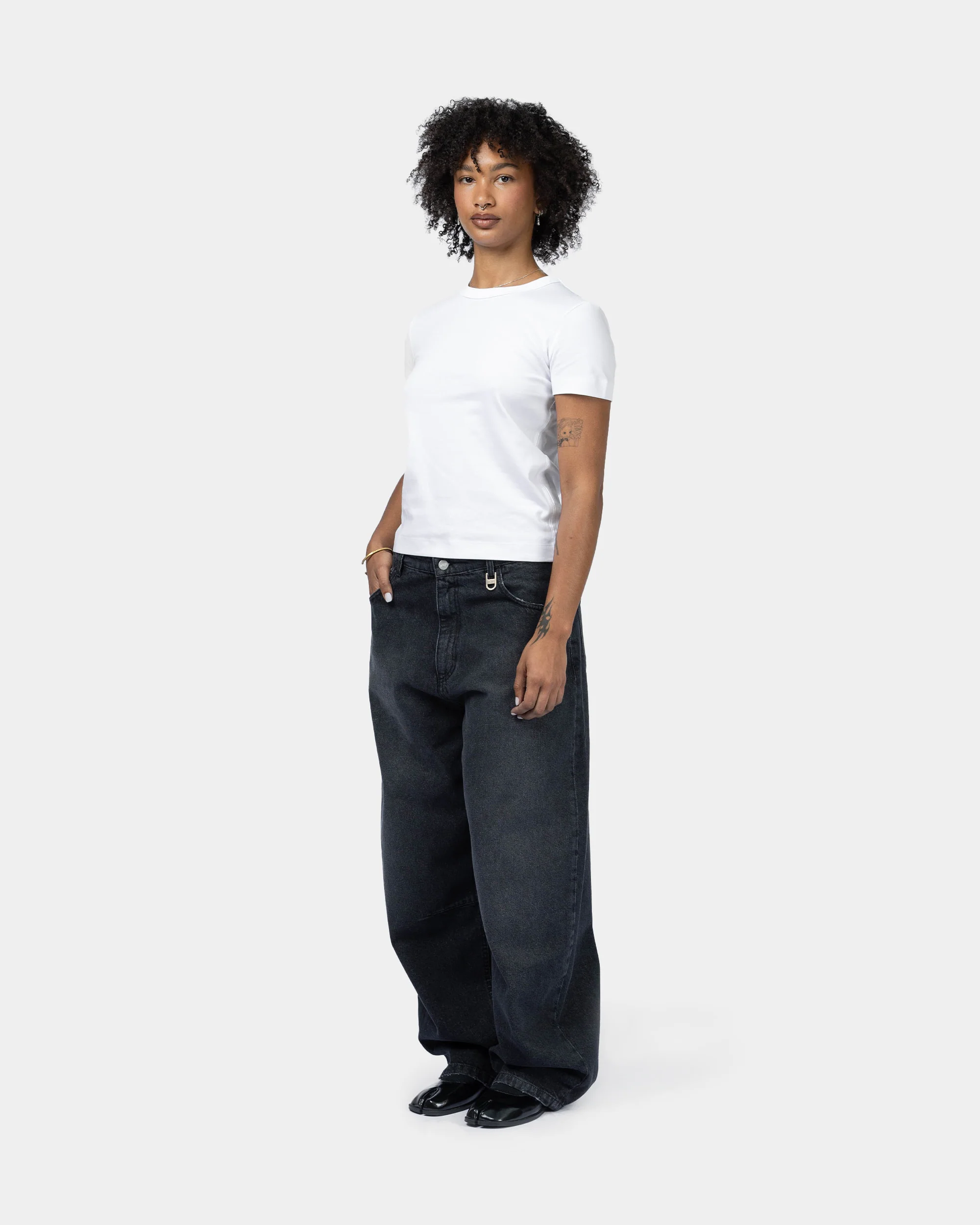 Saiko Balloon Jeans - Faded Black