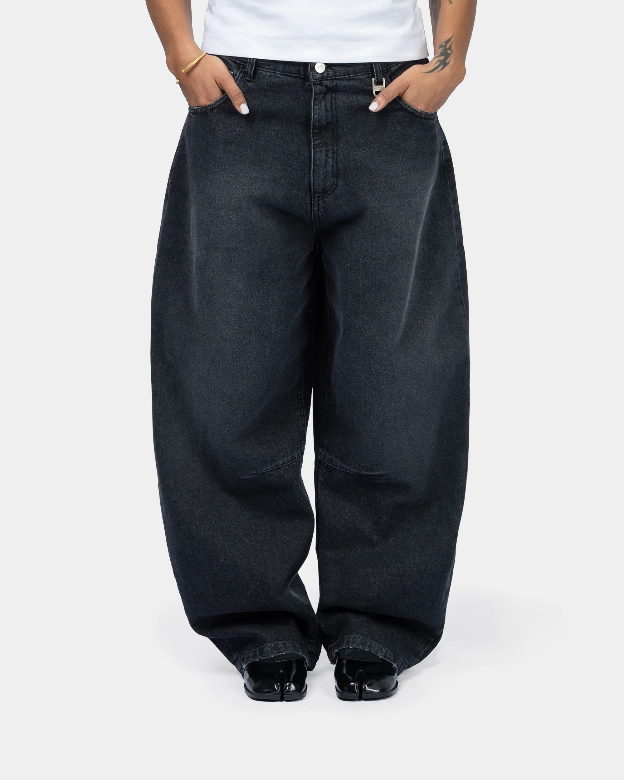 Saiko Balloon Jeans - Faded Black