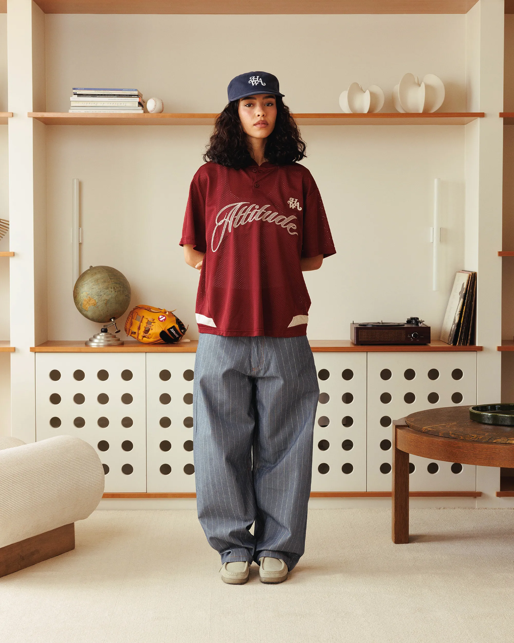 Saiko Pinstripe Jeans - Blue