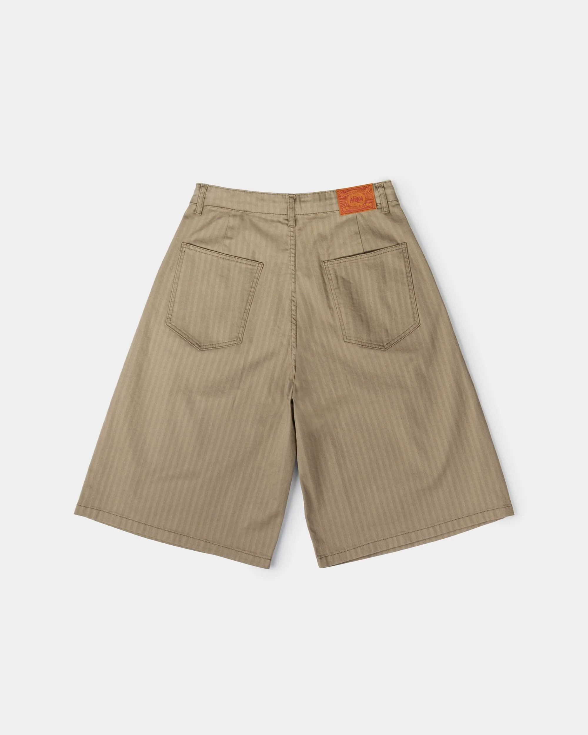 Short Pleated Onigiri - Herringbone