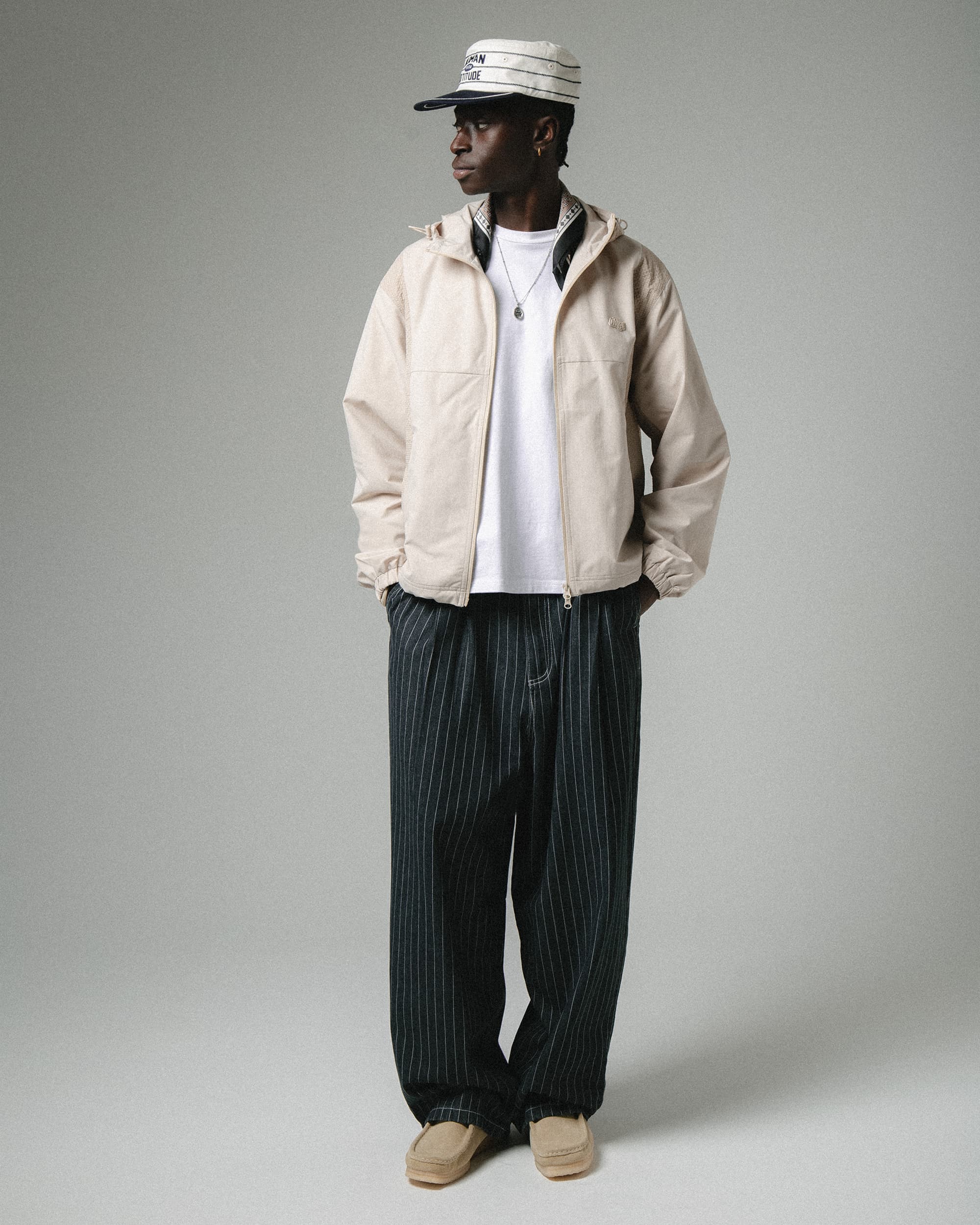 Smart Hooded Jacket - Beige