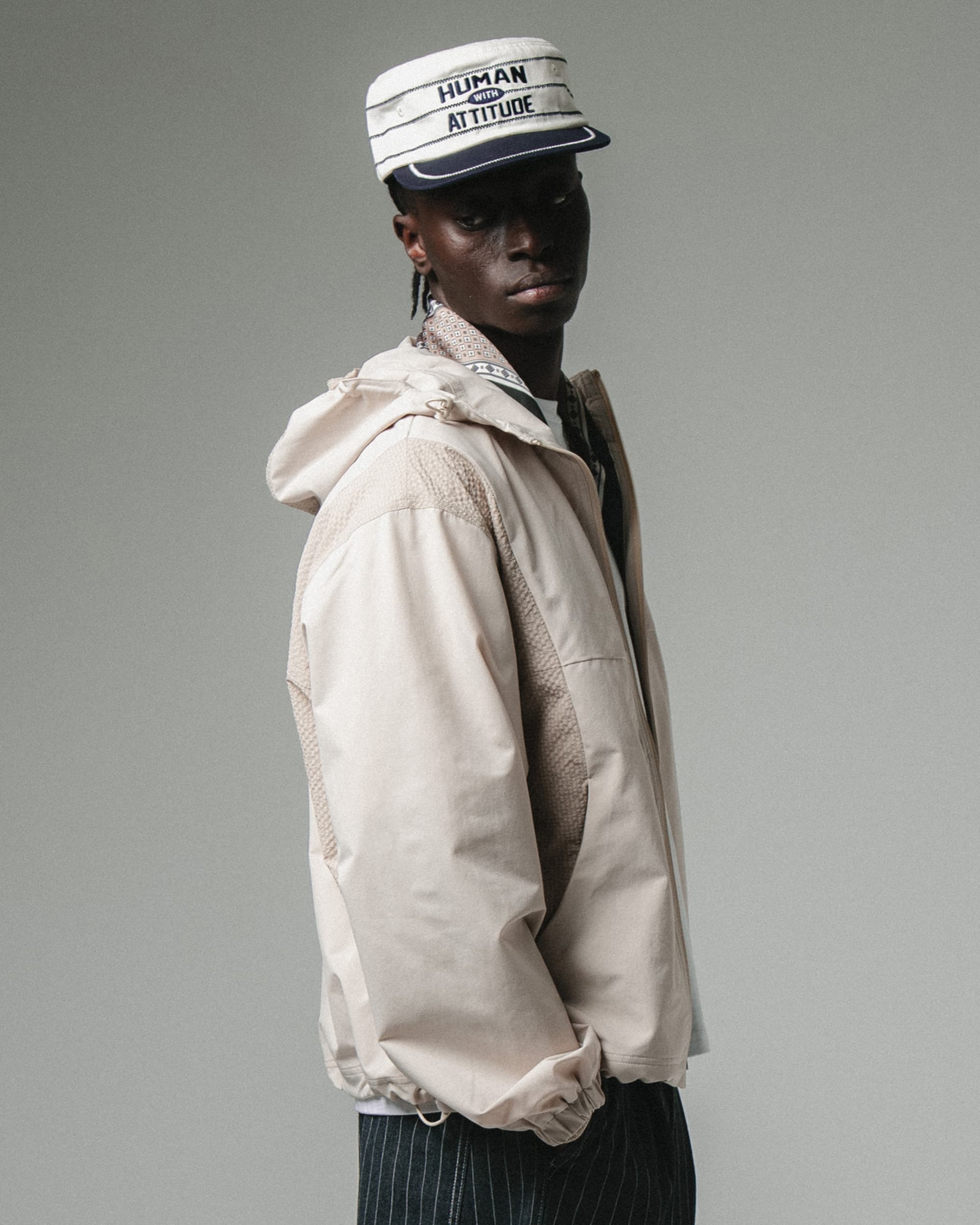 Smart Hooded Jacket - Beige