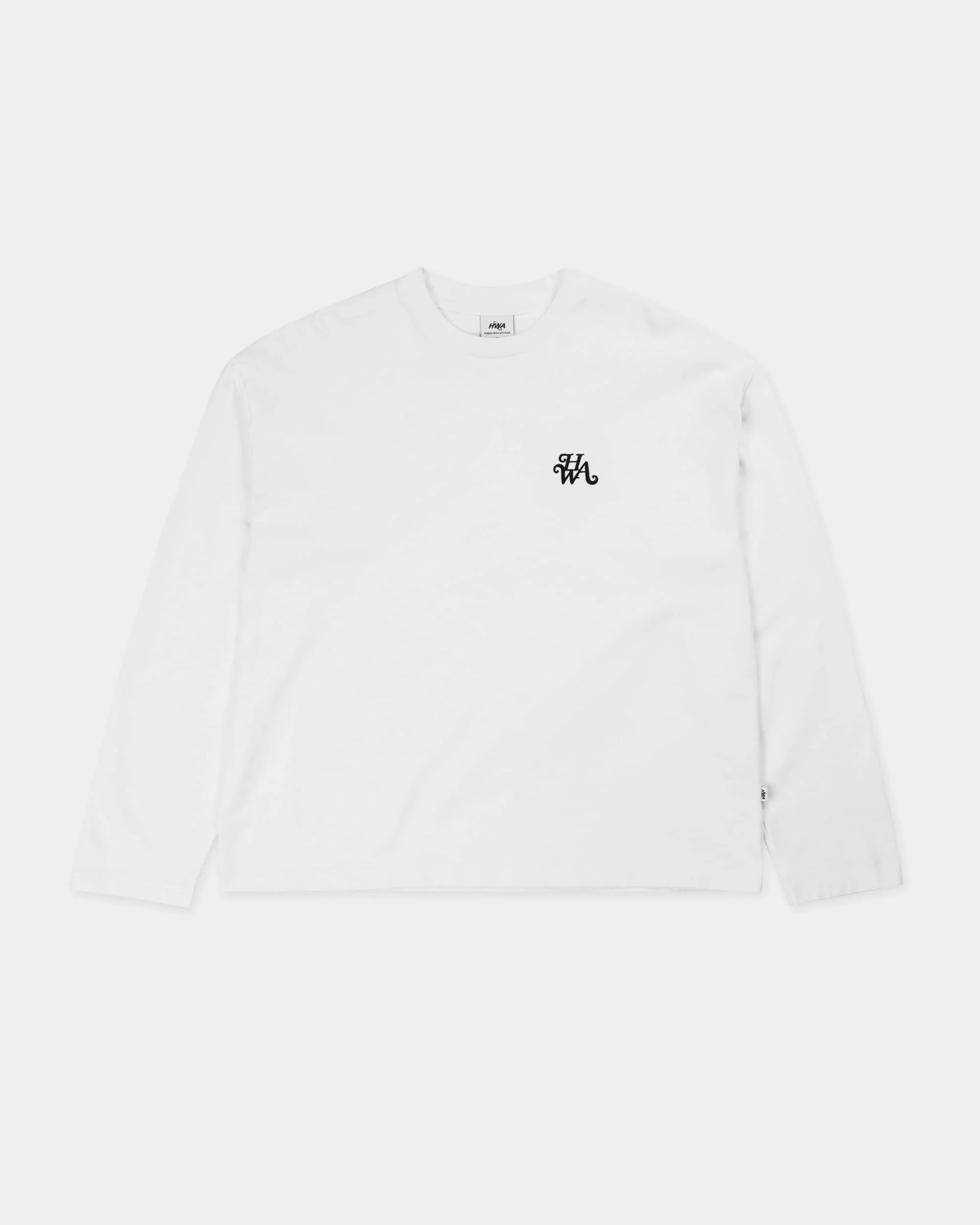 Monogram long-sleeved T-shirt - White
