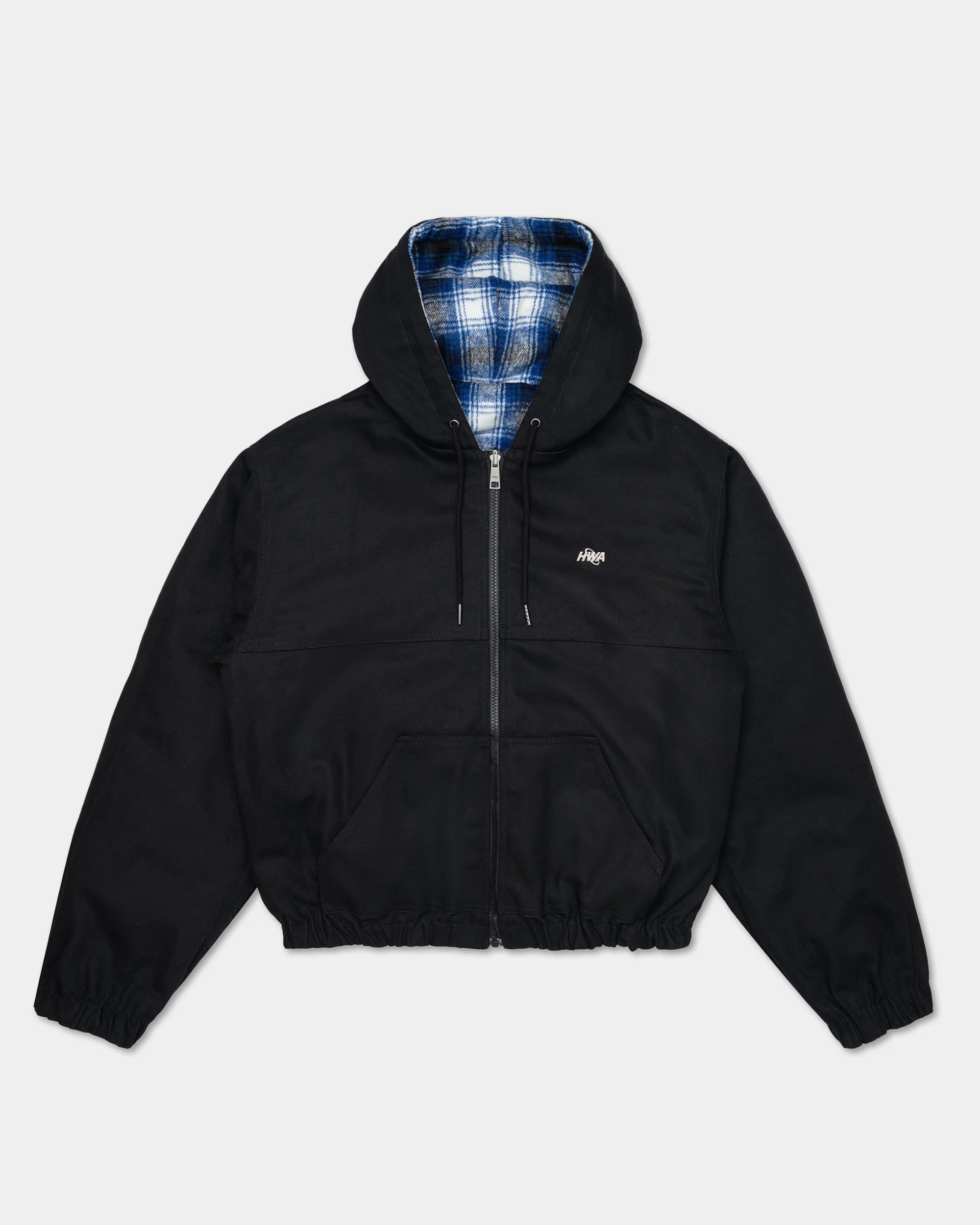 Reversible hooded workwear jacket - Blue