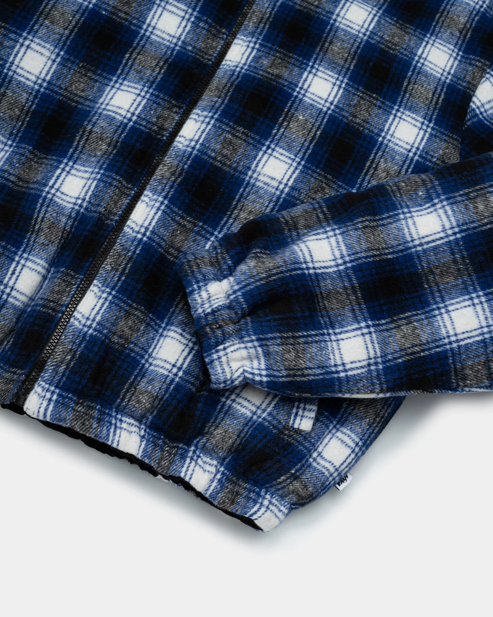 Reversible hooded workwear jacket - Blue