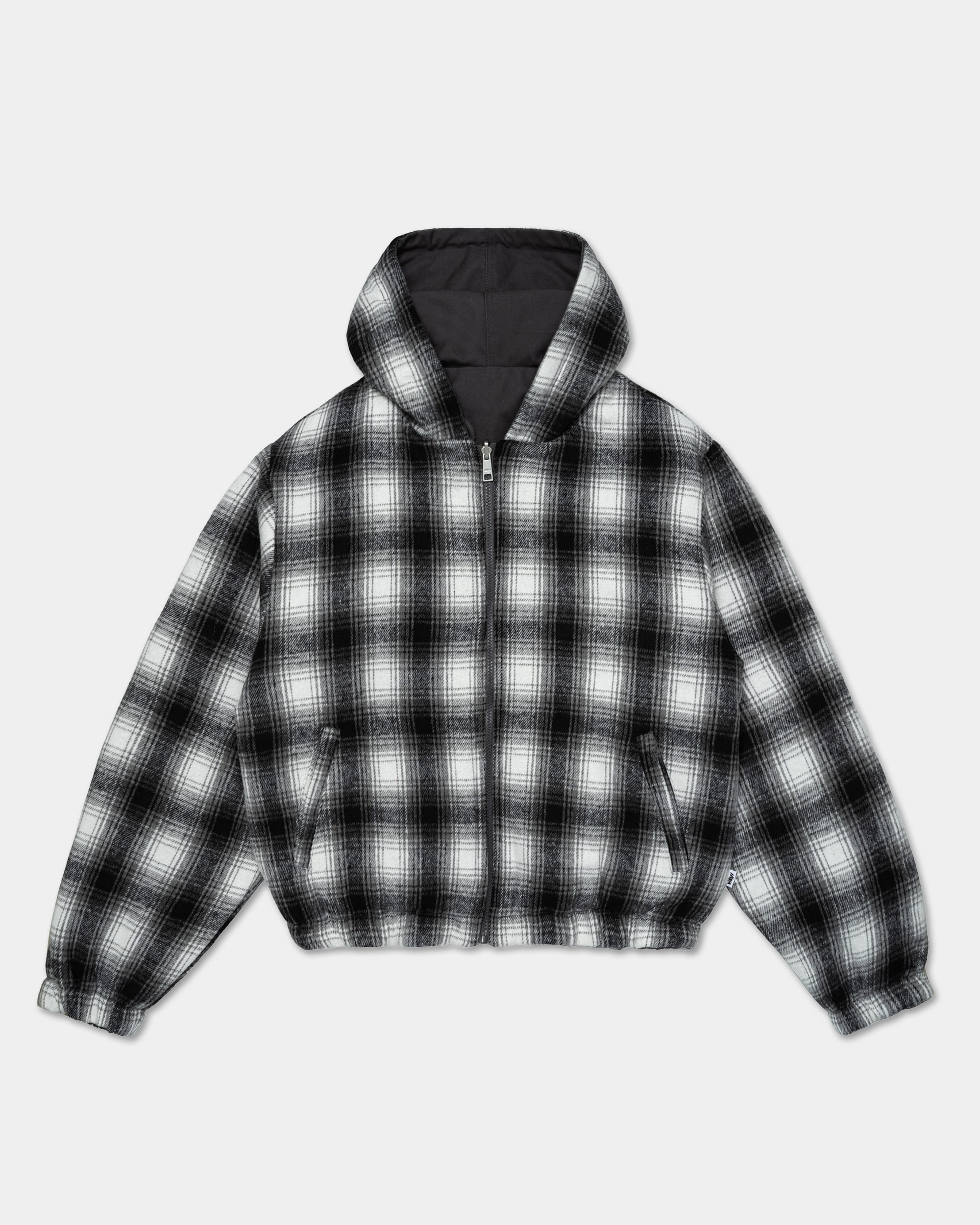 Reversible hooded workwear jacket - Grey