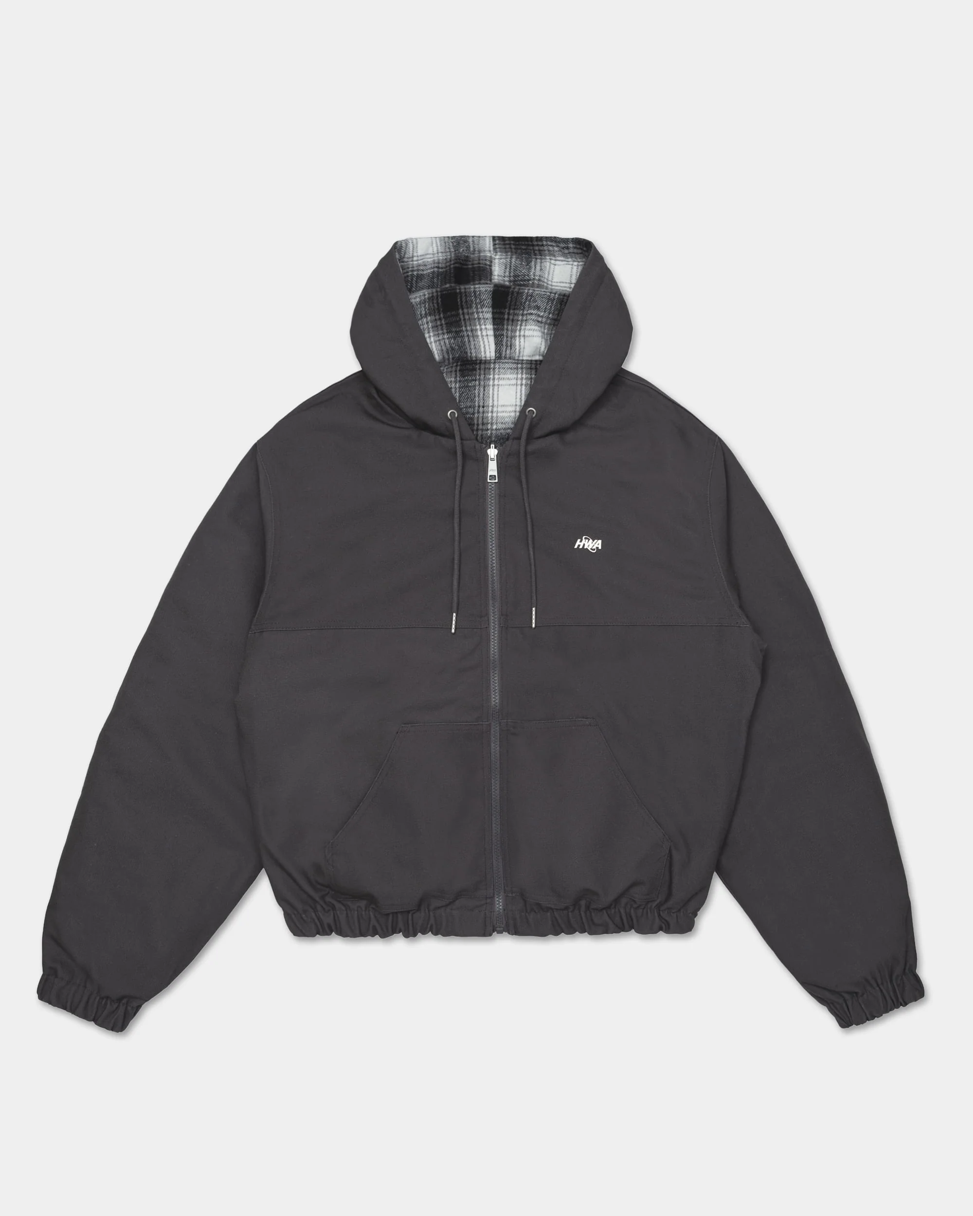 Reversible hooded workwear jacket - Grey