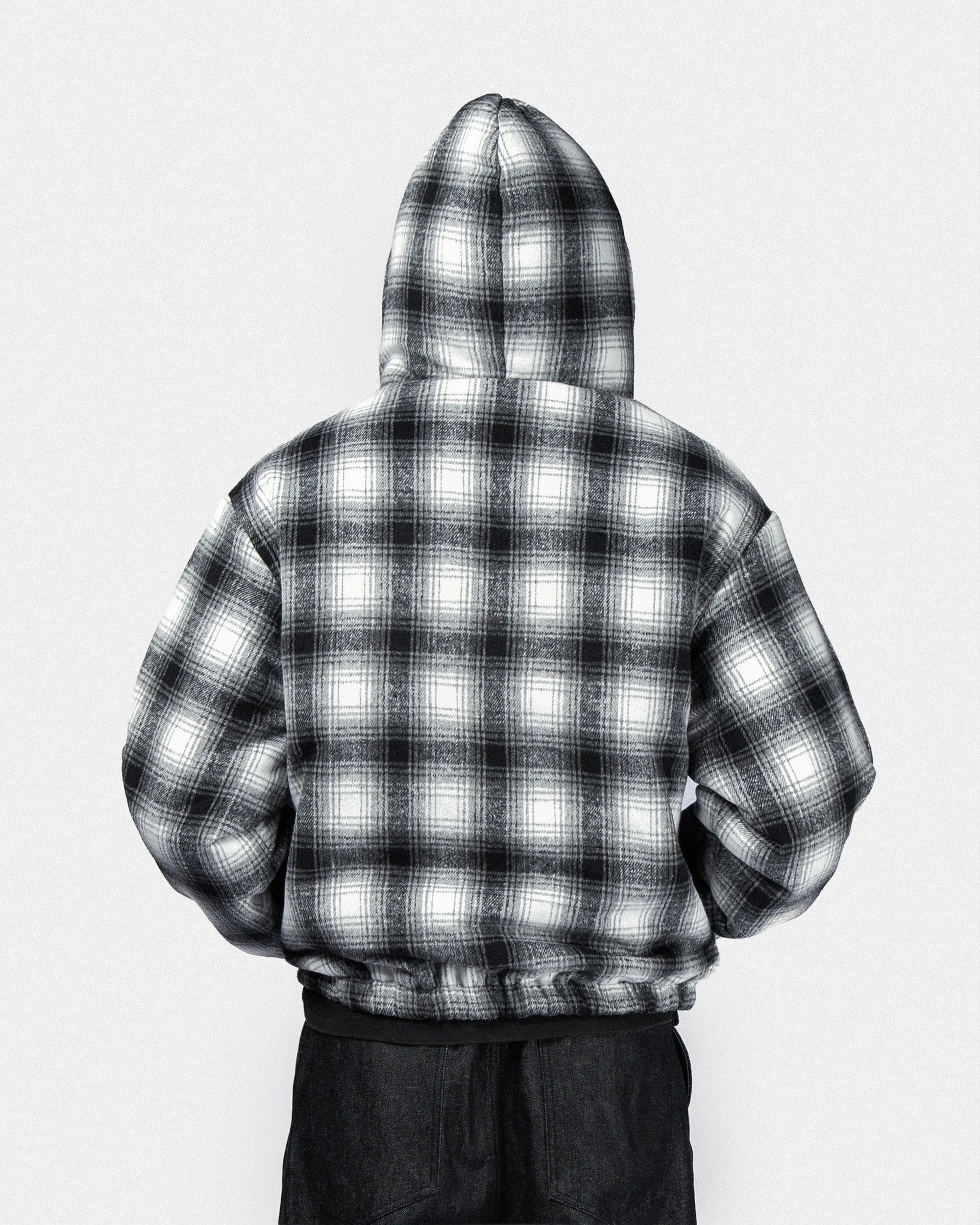 Reversible hooded workwear jacket - Grey