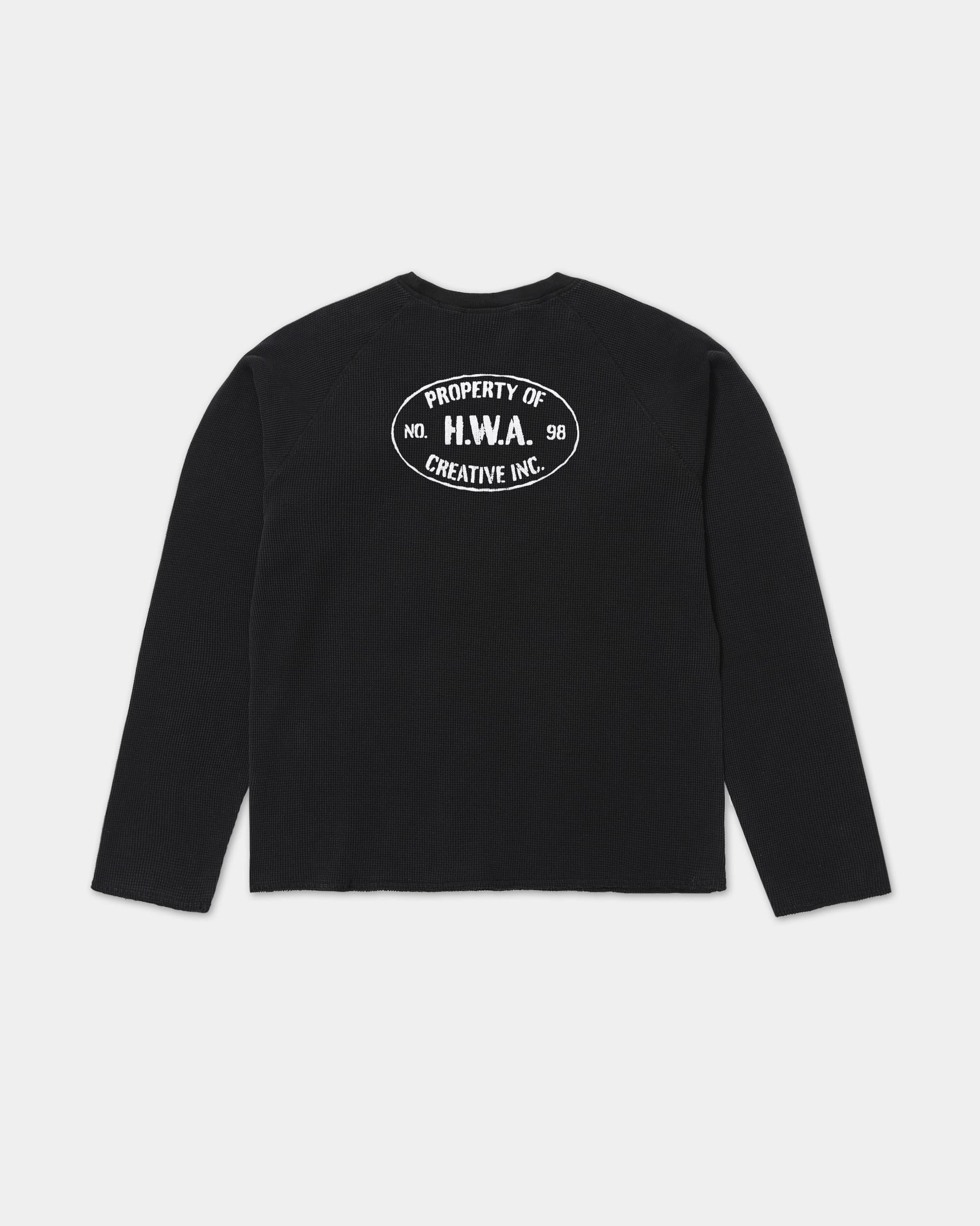 Men's Waffle Knit Long-Sleeved T-shirt - Property
