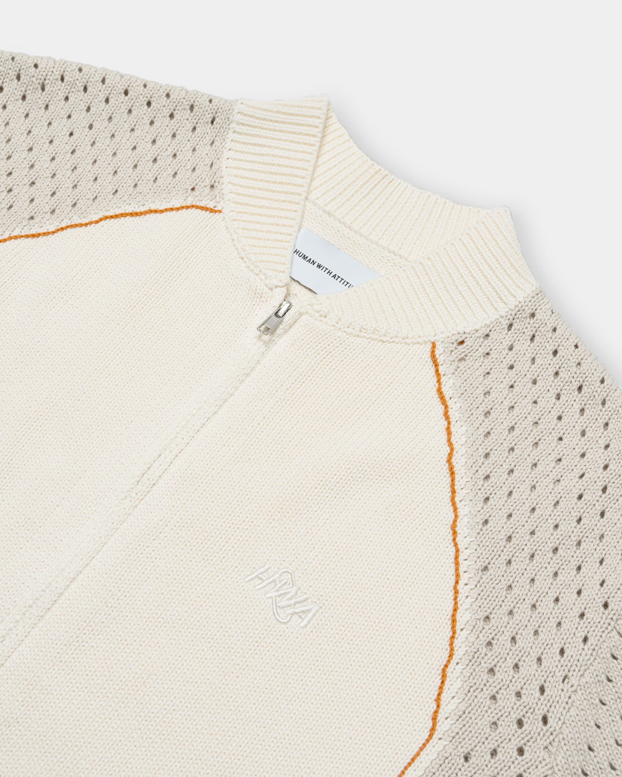 Heritage Zip-Up Vest - Off White